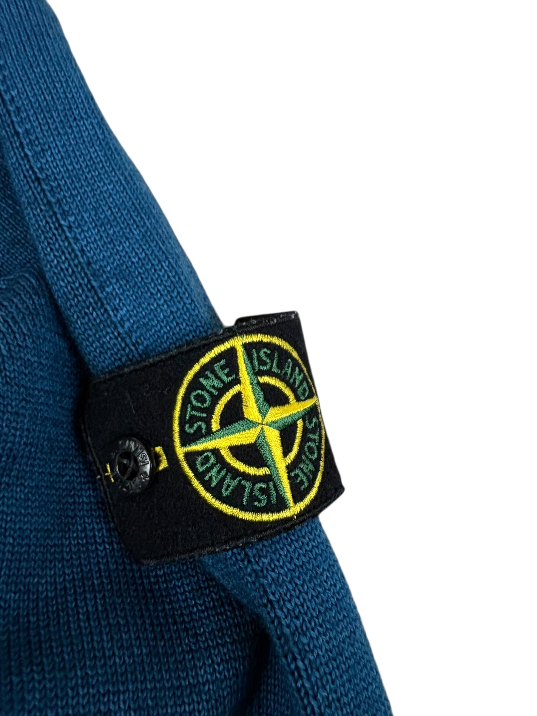 Hoodie Stone Island bleu pétrole taille S - Vue de dos