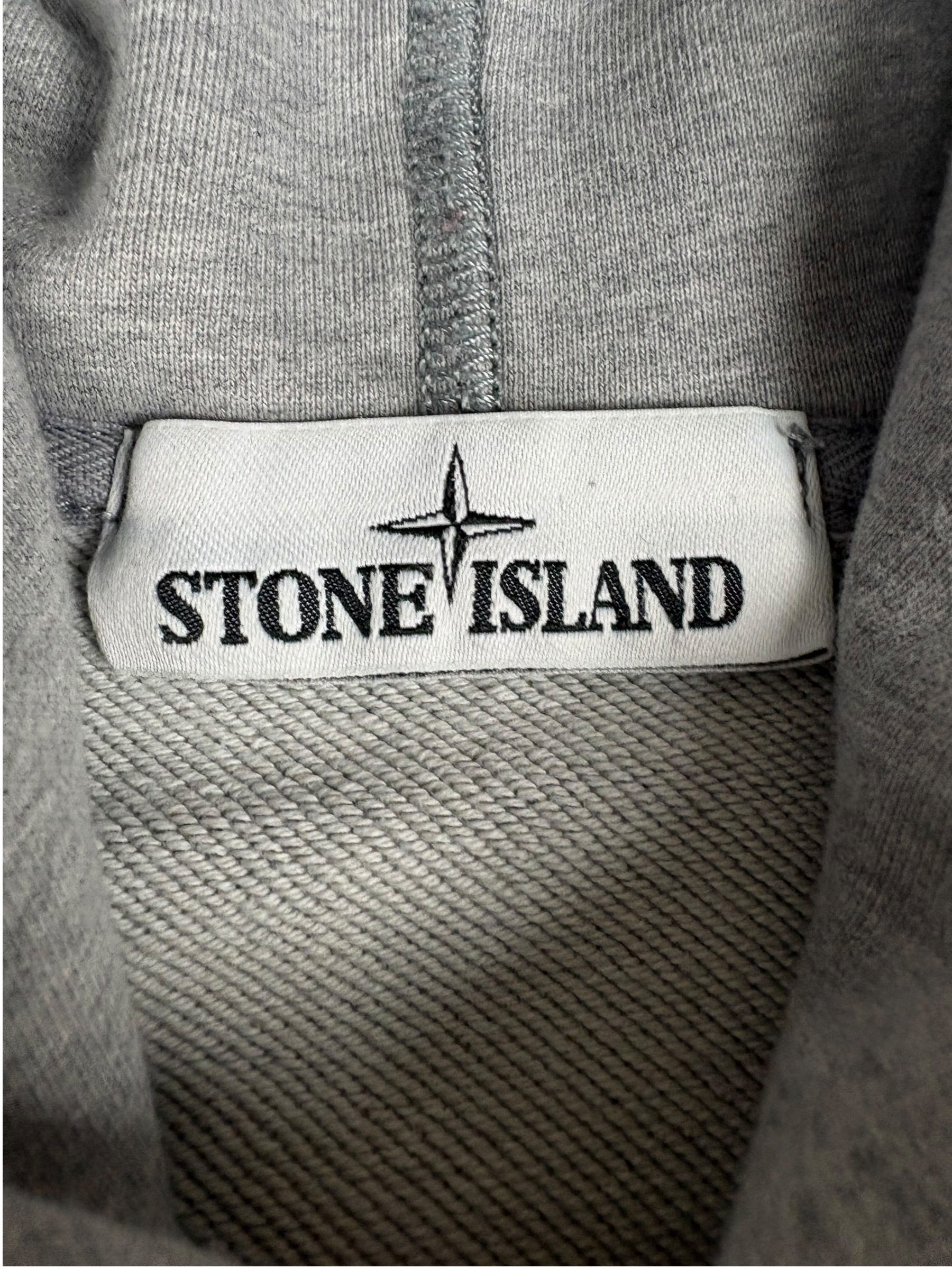 Hoodie Stone Island gris taille S - Détail