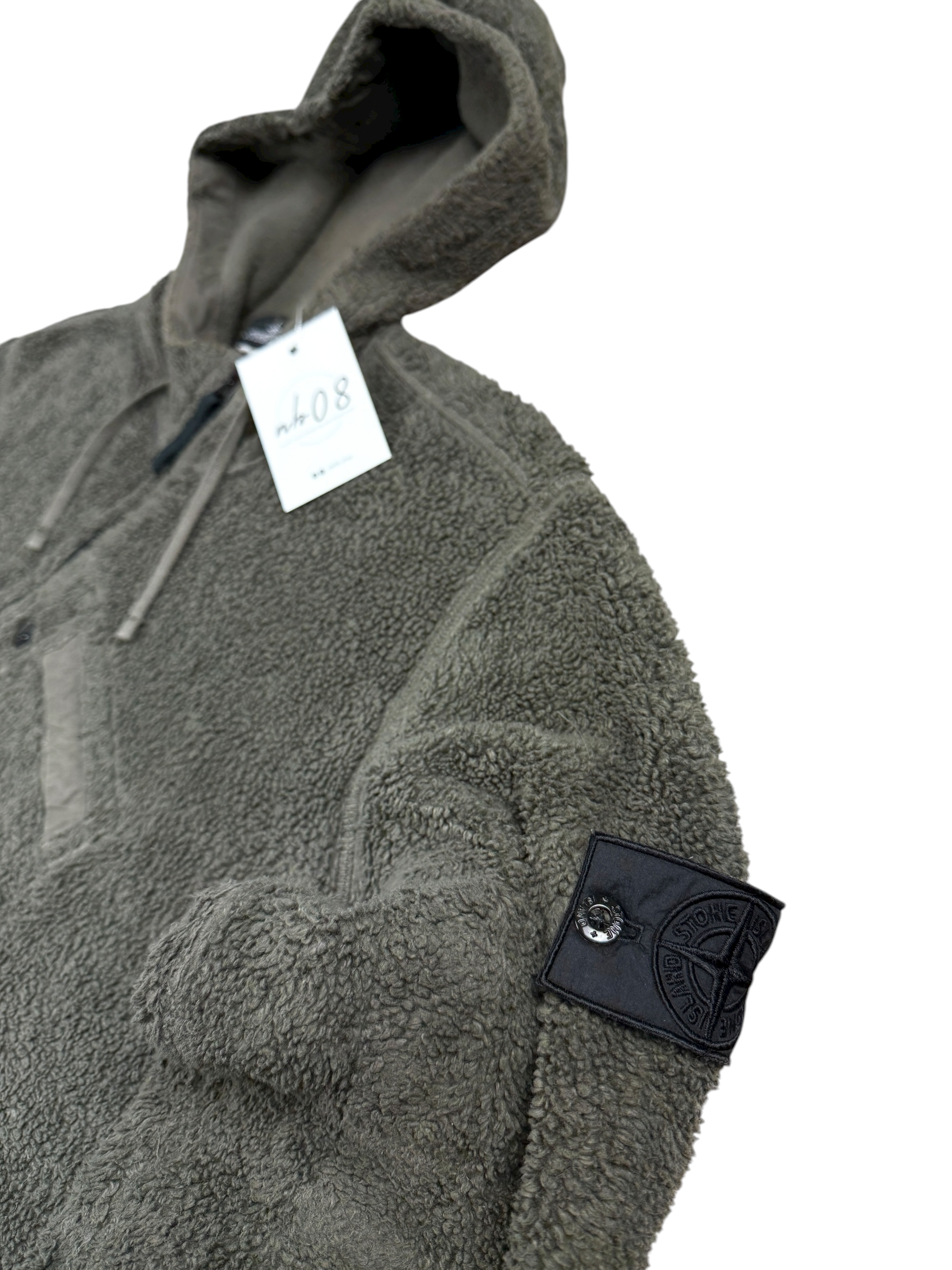 Hoodie Stone Island kaki taille L - Vue de dos