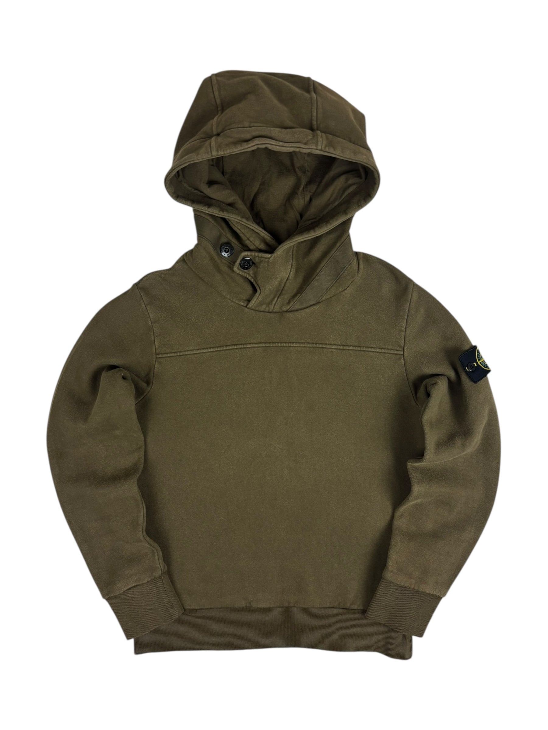 Hoodie Stone Island kaki taille S - Vue de face