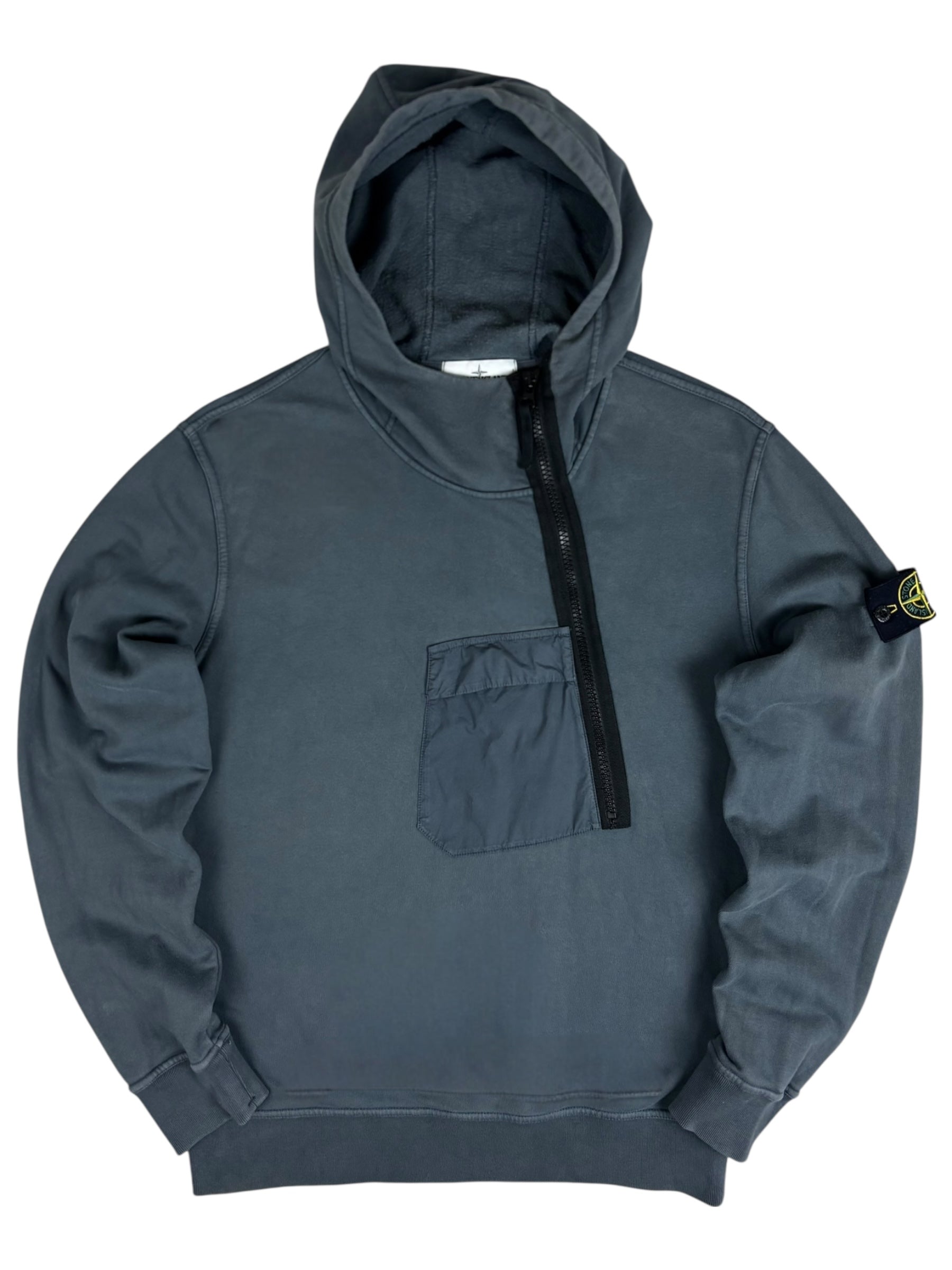 Hoodie Stone Island marine taille L - Vue de face