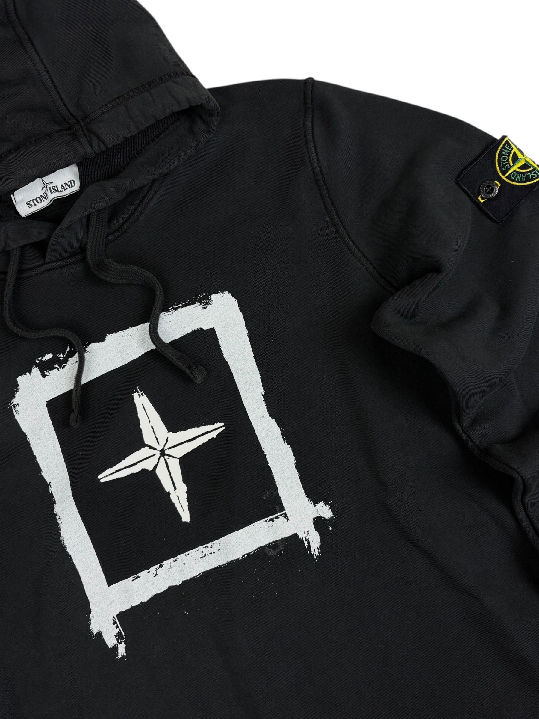 Hoodie Stone Island noir taille M - Vue de dos