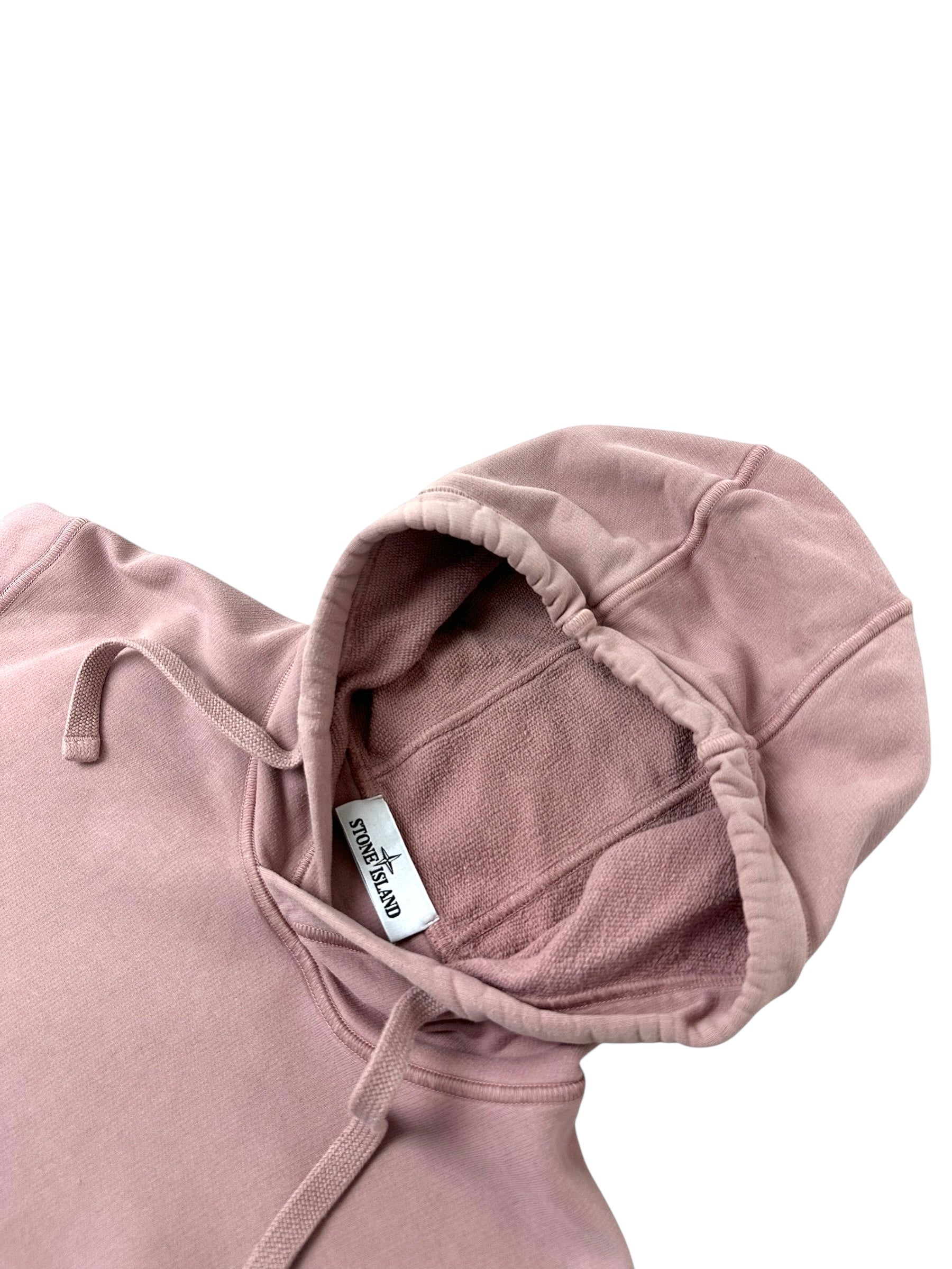 Hoodie Stone Island rose taille L - Vue de dos