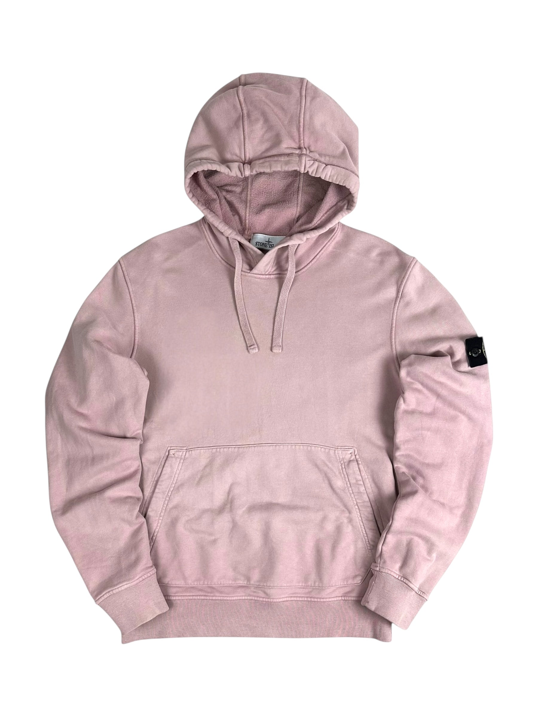 Hoodie Stone Island rose taille L - Vue de face