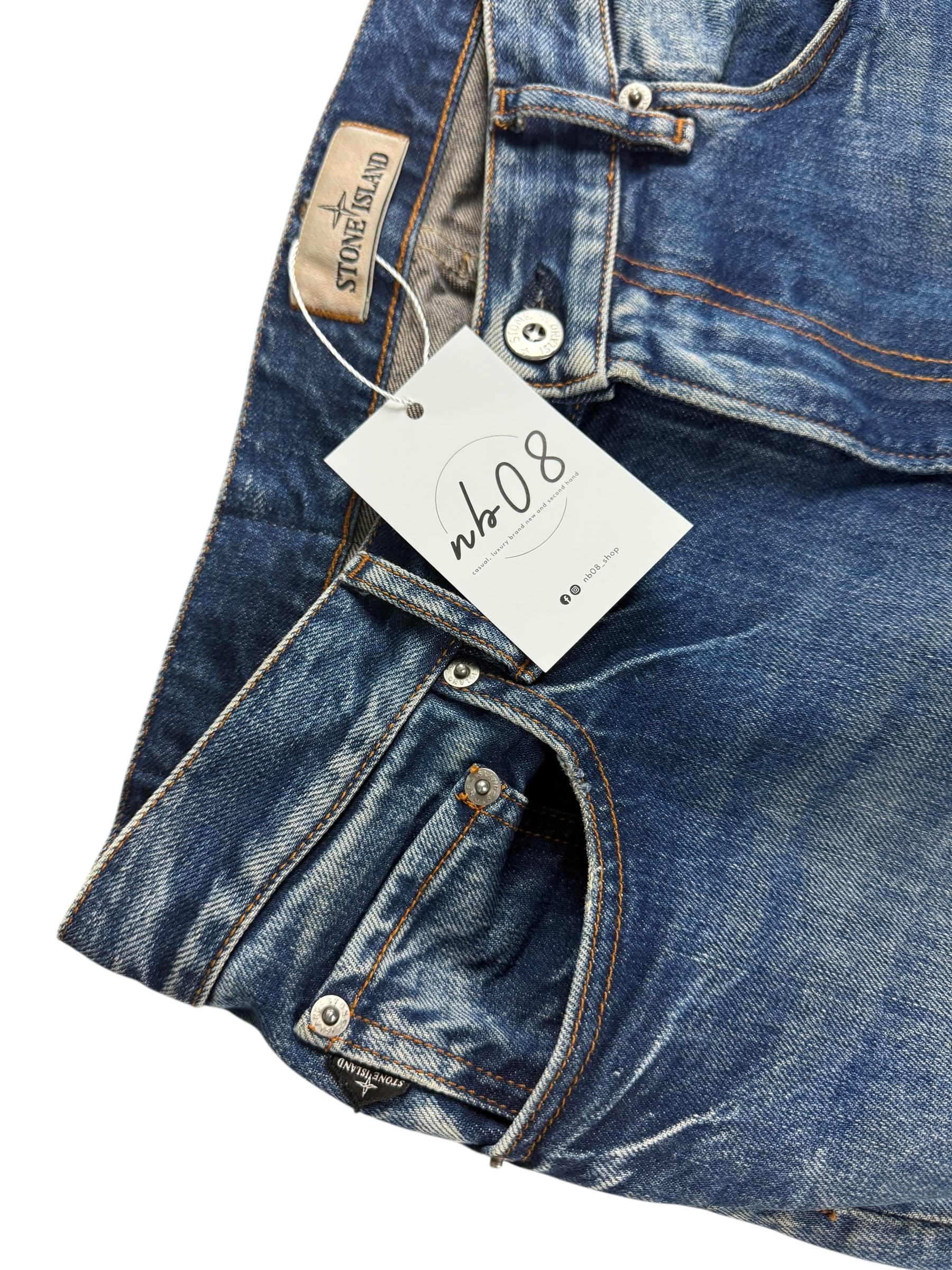 Jean Stone Island bleu taille 29 - Détail