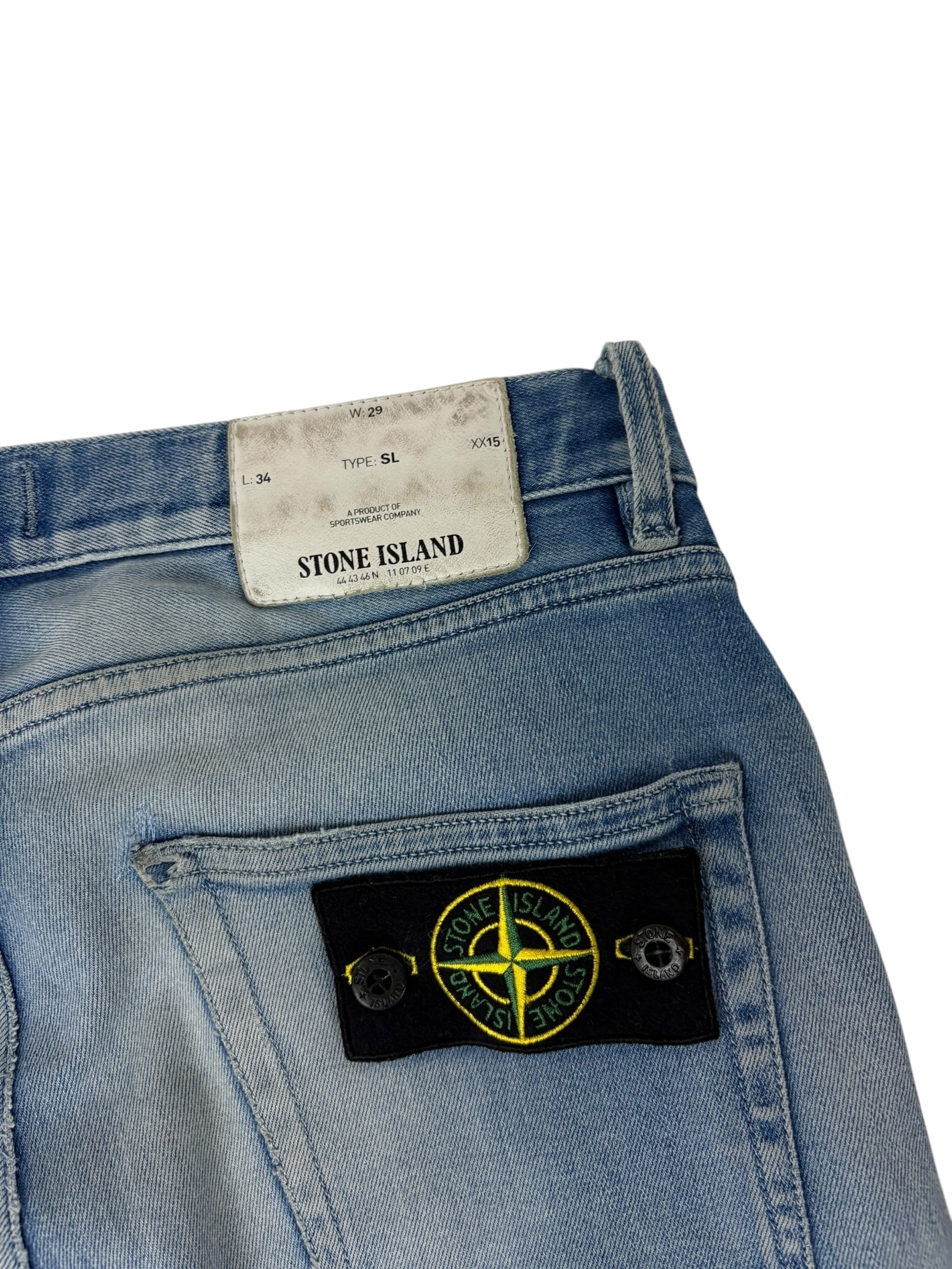 Jean Stone Island bleu taille PANTALON W29 - Détail