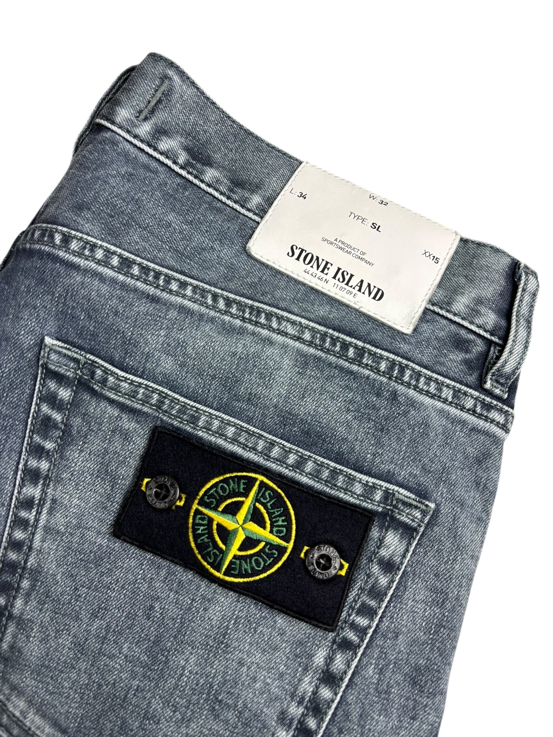 Jean Stone Island bleu taille PANTALON W32 - Détail