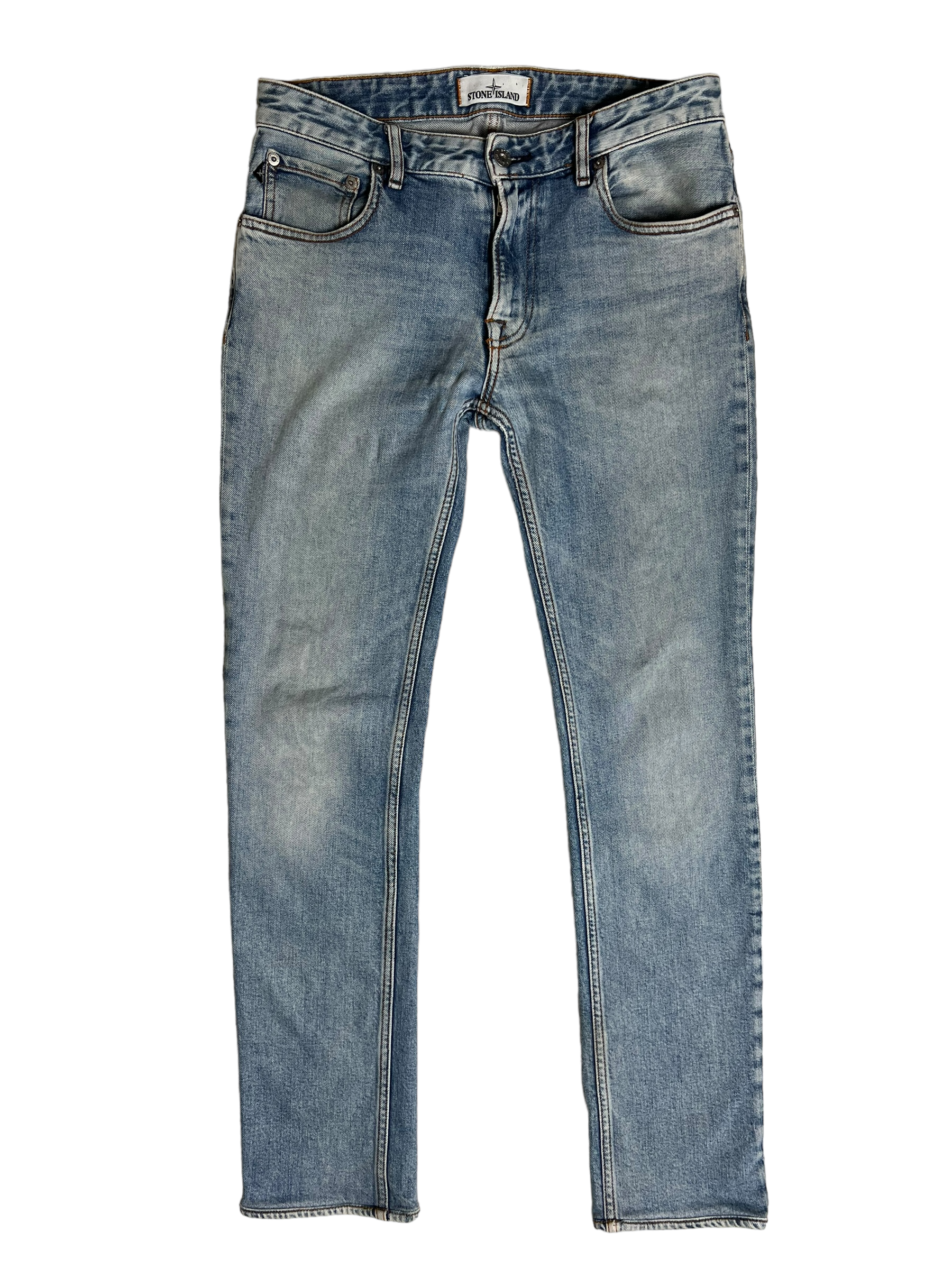Jean Stone Island bleu taille W28 - S - Logo et étiquette