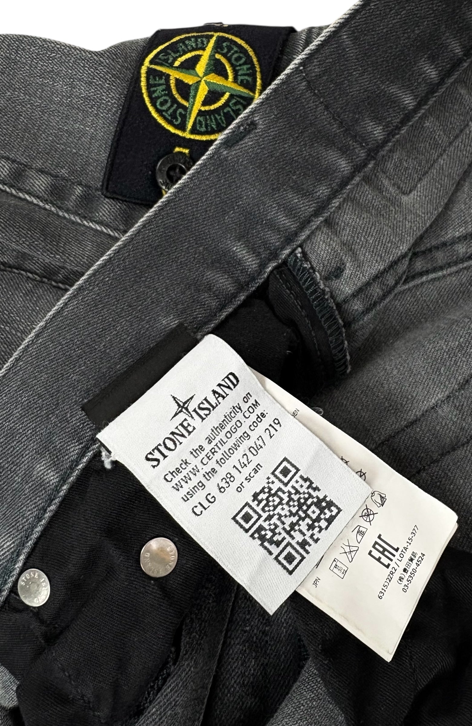 Jean Stone Island gris taille PANATLON W31 - Vue côté