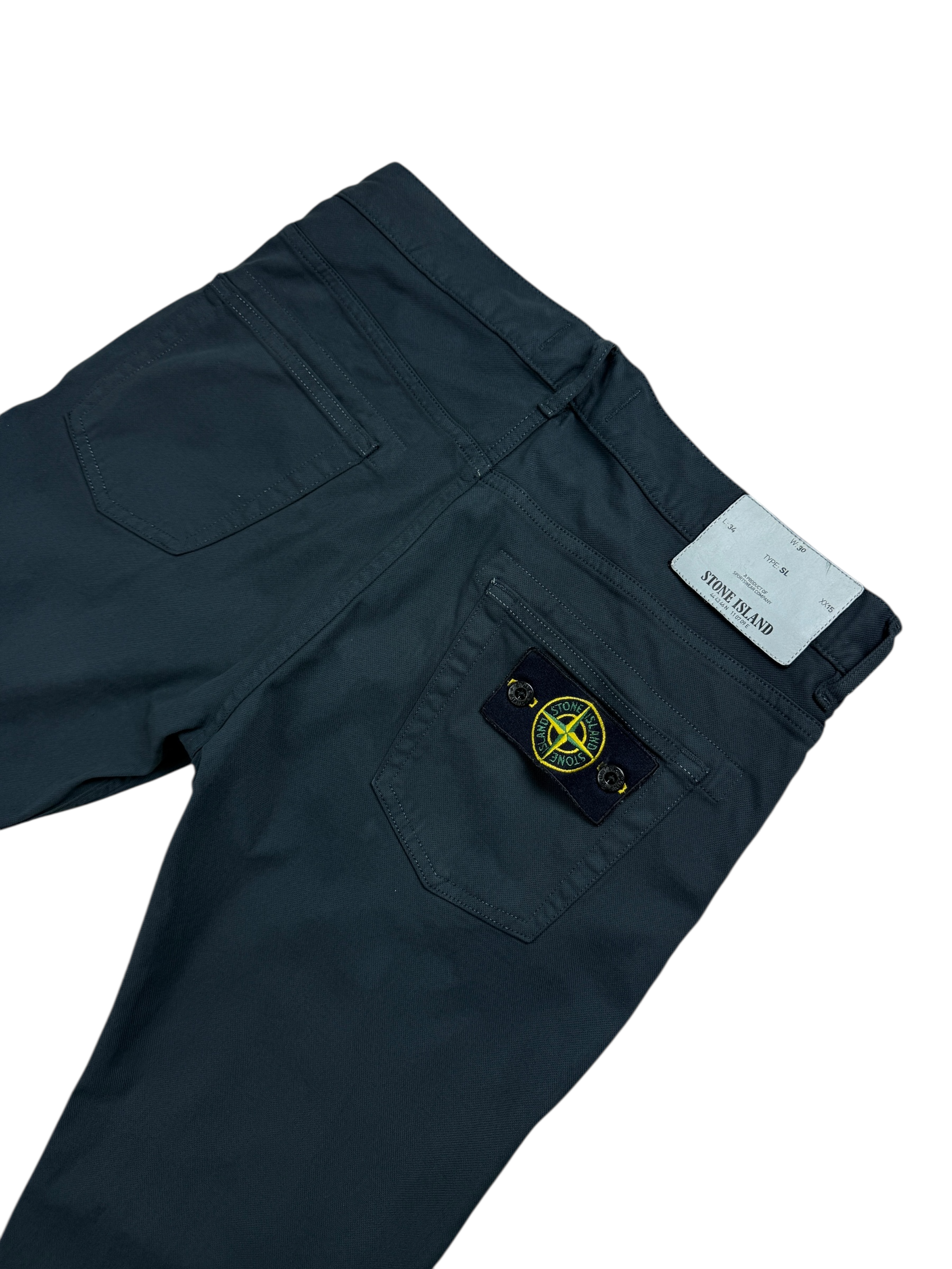 Jean Stone Island gris taille PANTALON W30 - Détail