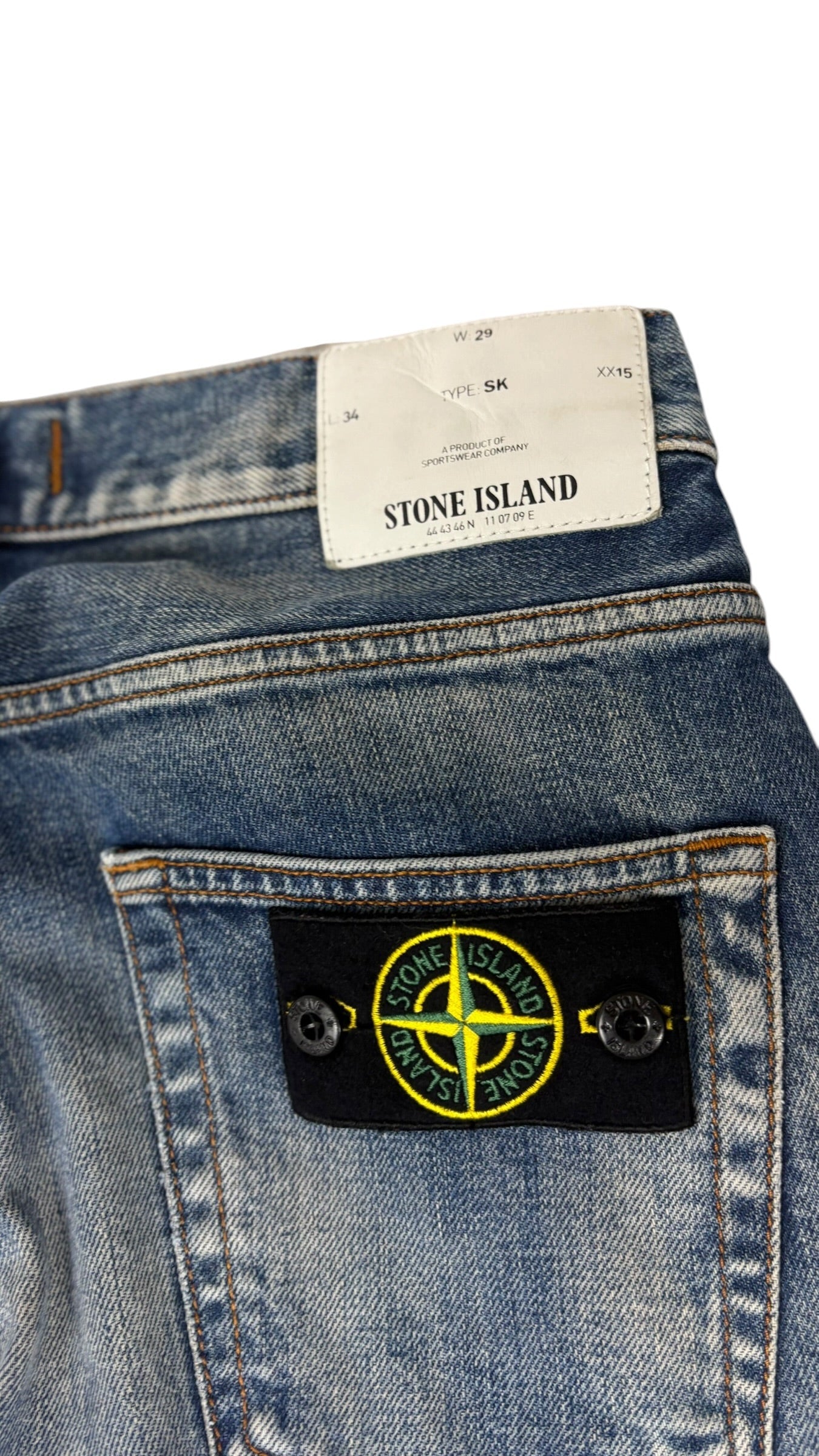 Jean Stone Island marine taille PANTALON W29 - Détail
