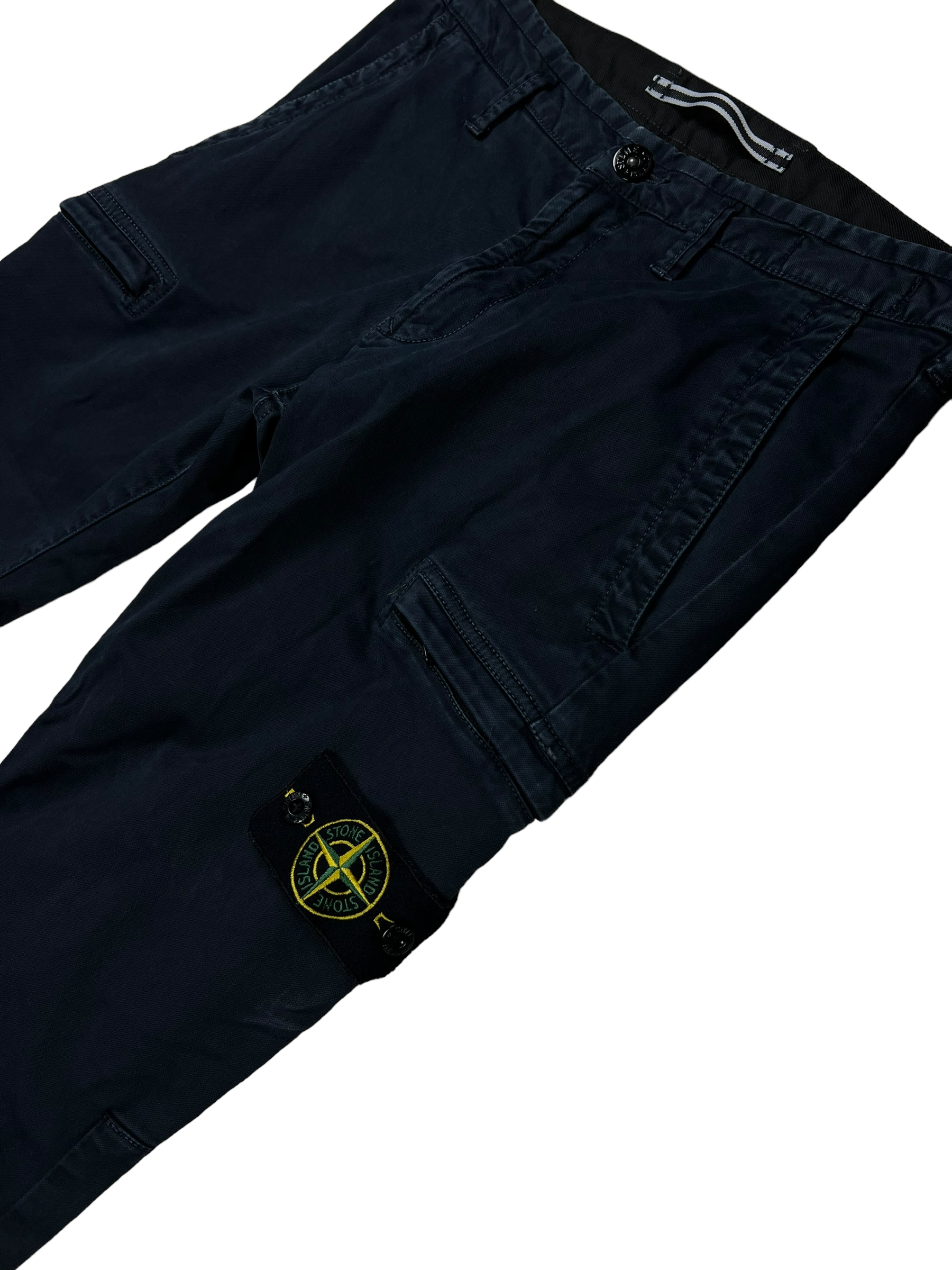 Pantalon Stone Island bleu marine taille PANTALON 29 - Vue de dos