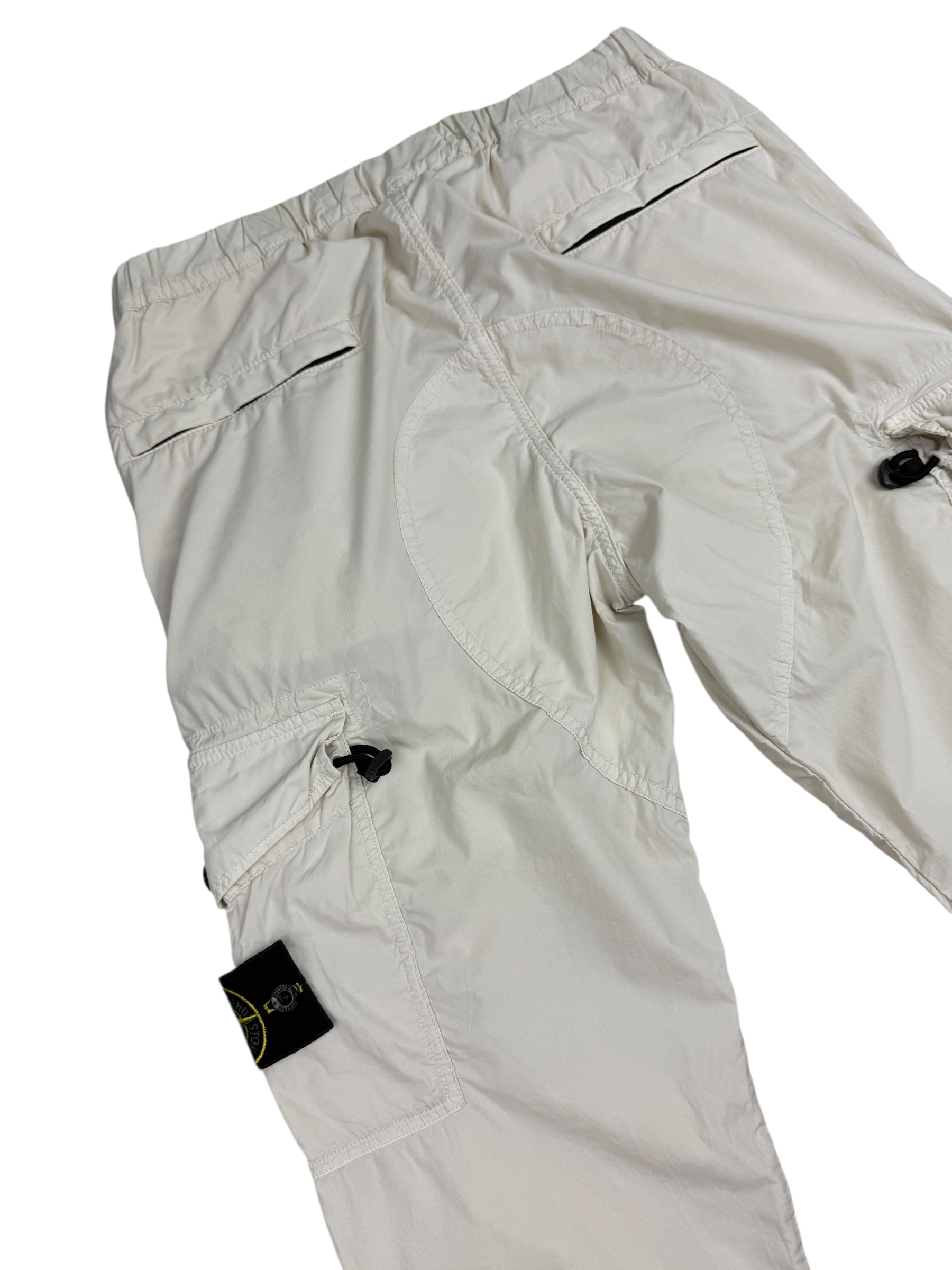 Pantalon Stone Island crème taille PANTALON W28 - Vue de dos