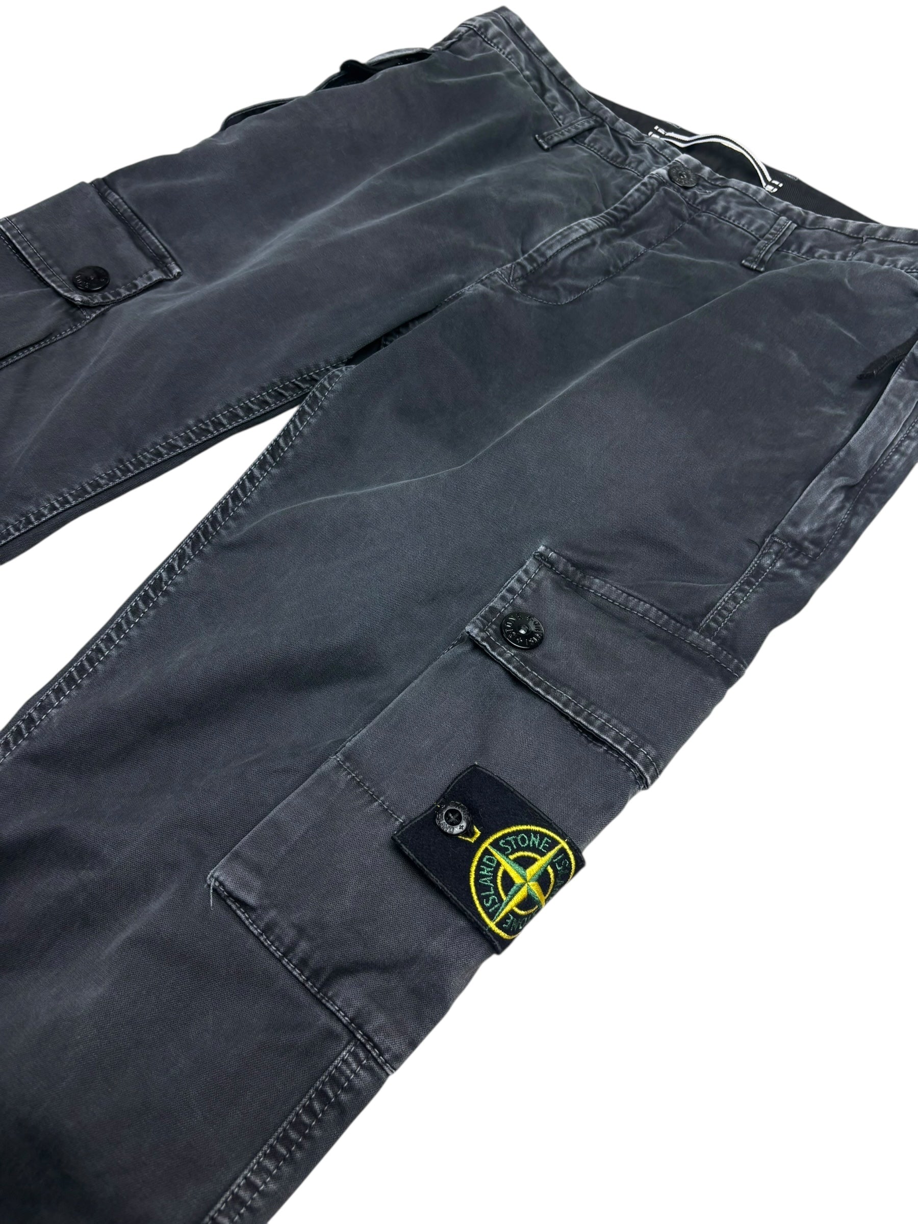 Pantalon Stone Island gris taille PANTALON W32 - Vue de dos