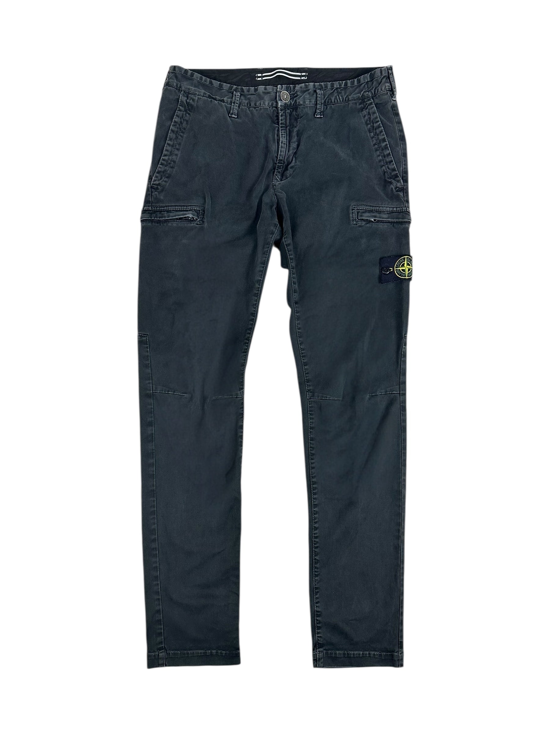 Pantalon Stone Island gris taille PANTALON W32 - Vue de face