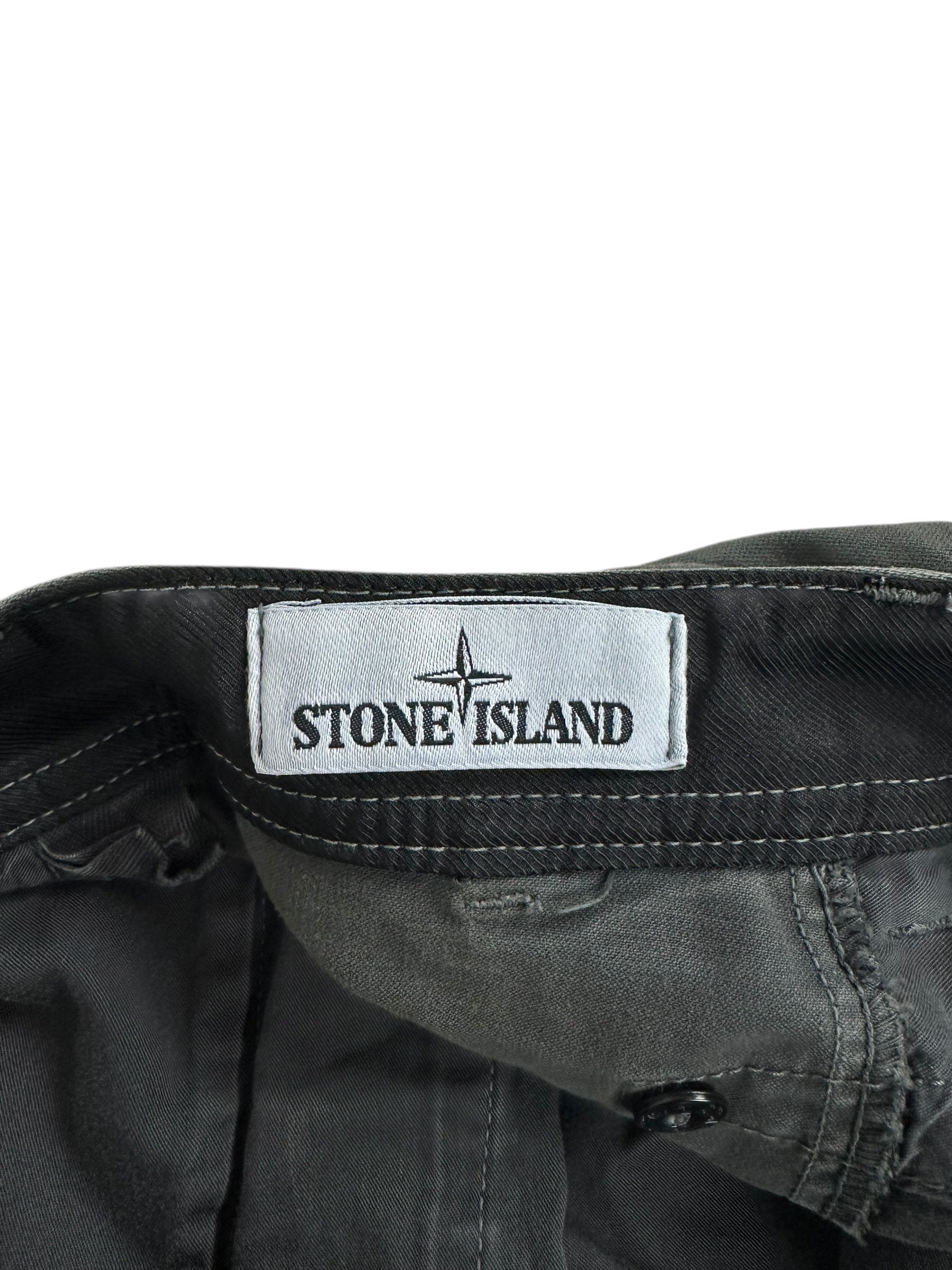 Pantalon Stone Island kaki grisé taille PANTALON W29 - Détail