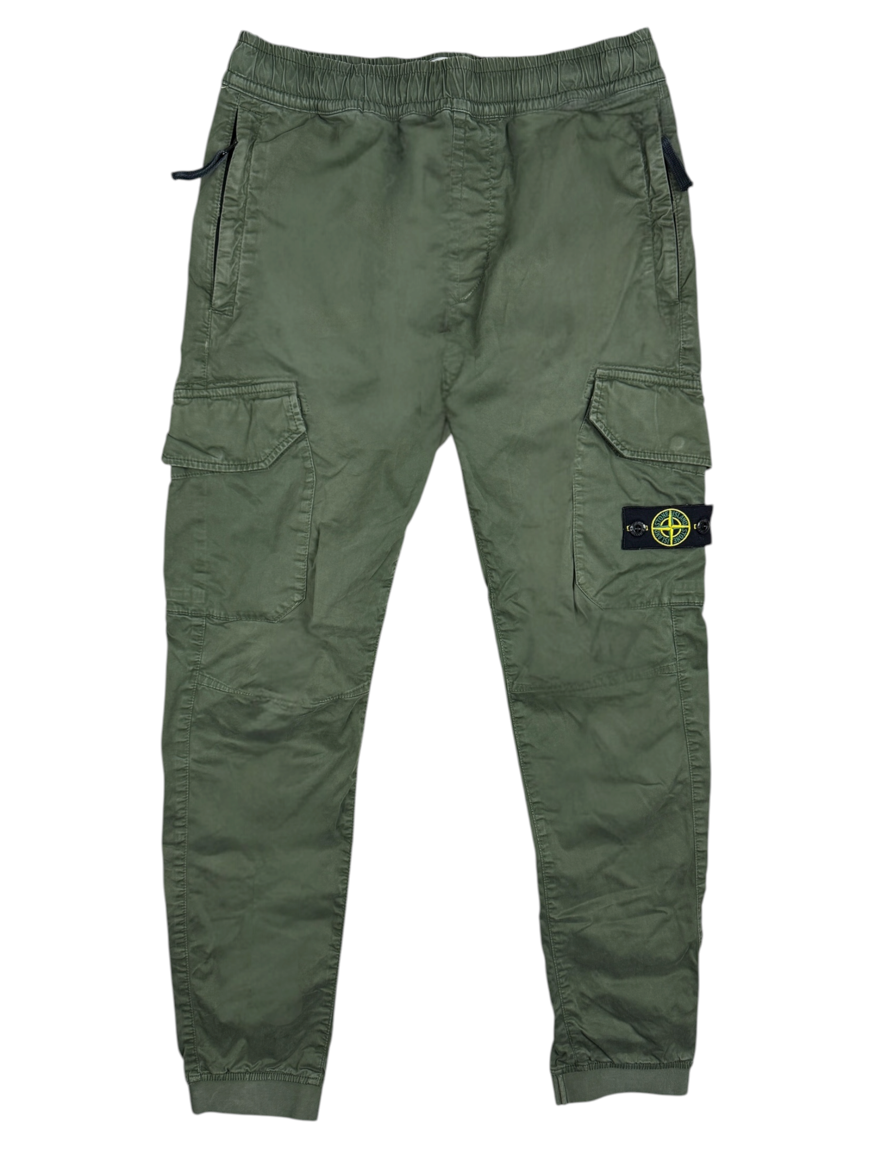 Pantalon Stone Island kaki taille 12 ans - Vue de face