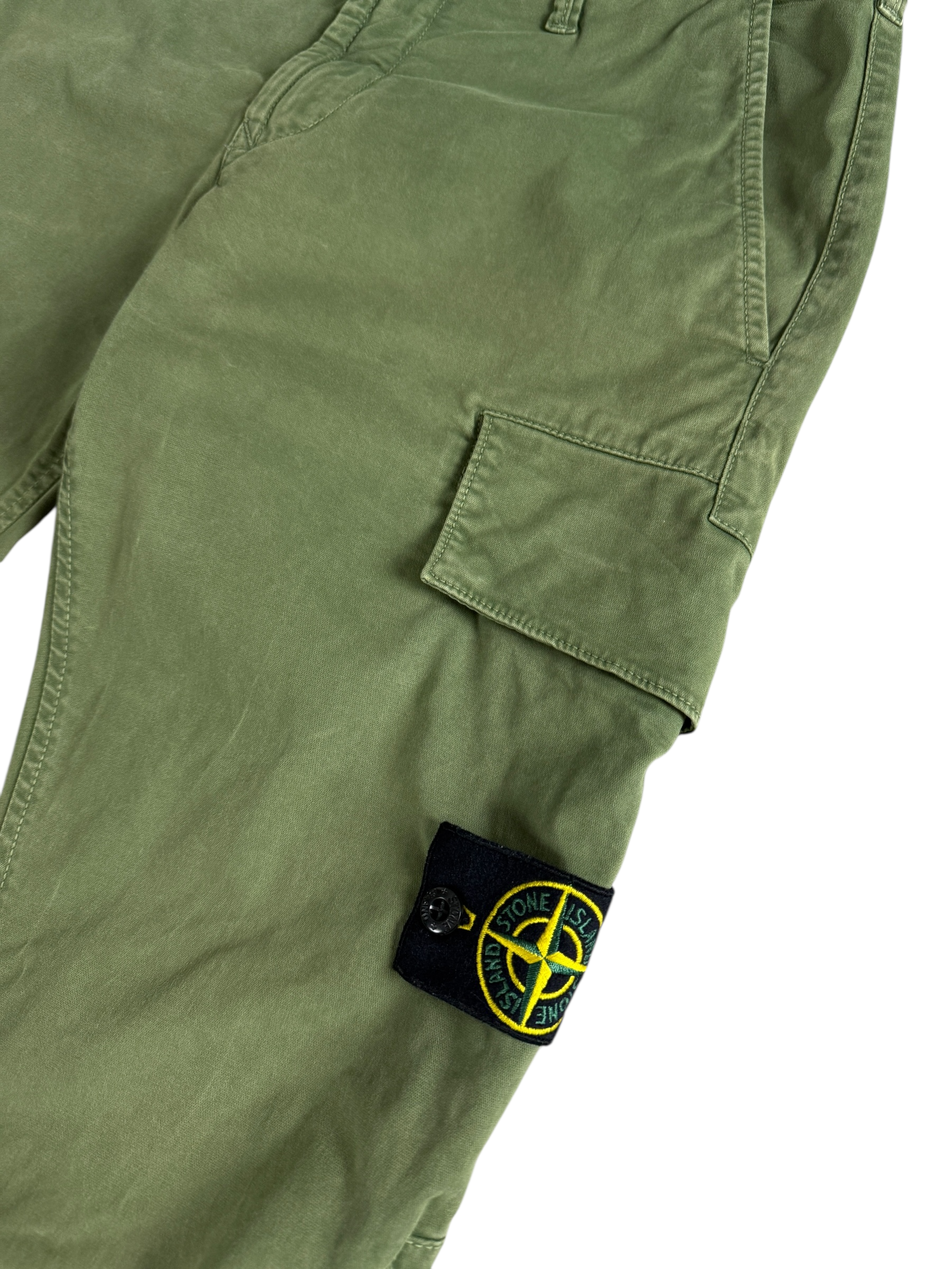 Pantalon Stone Island kaki taille PANTALON W29 - Logo et étiquette