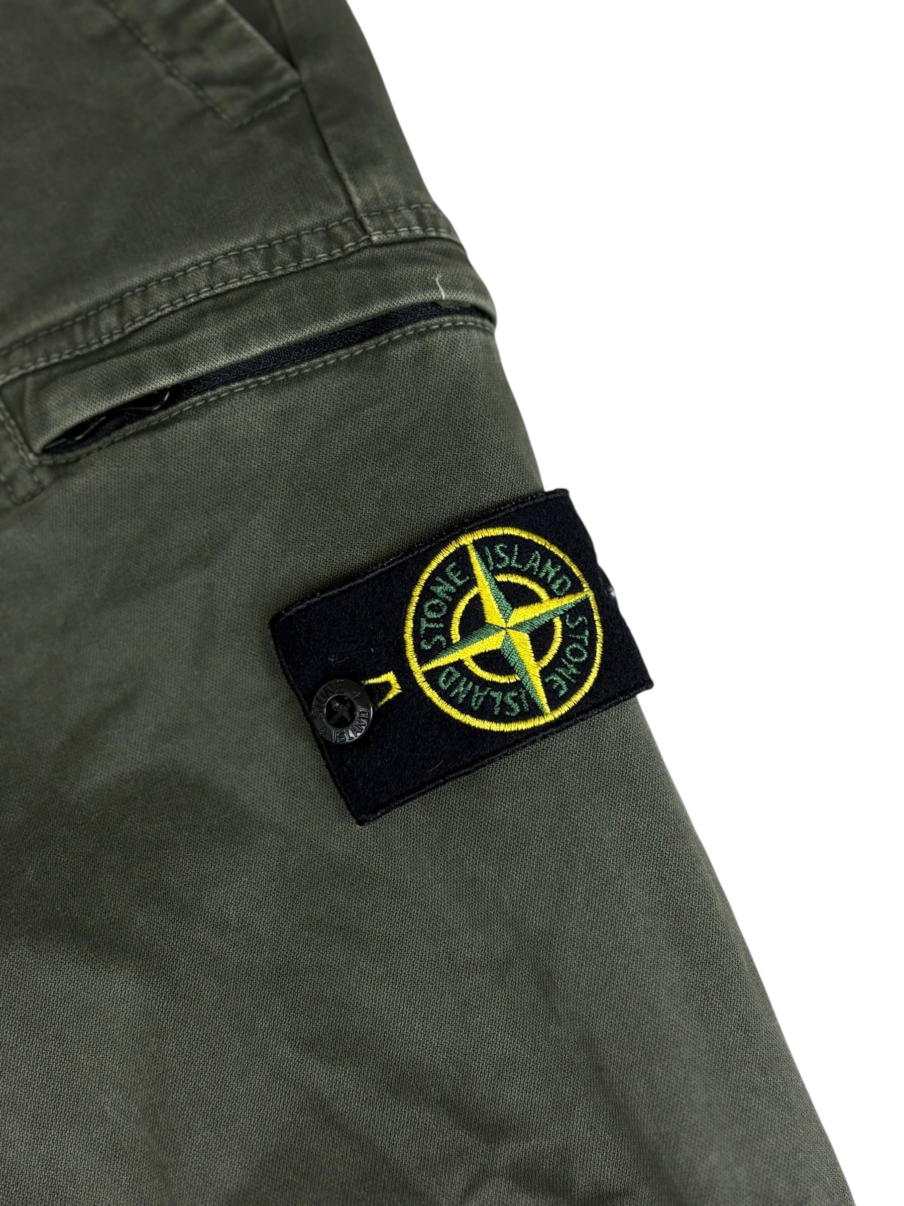 Pantalon Stone Island kaki taille PANTALON W29 - Vue de dos