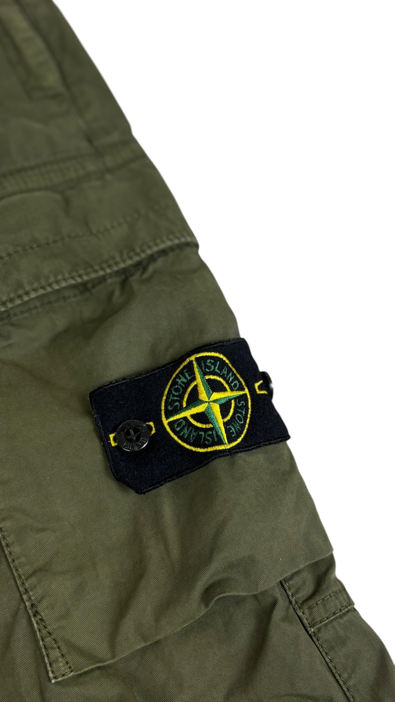 Pantalon Stone Island kaki taille PANTALON W31 - Détail