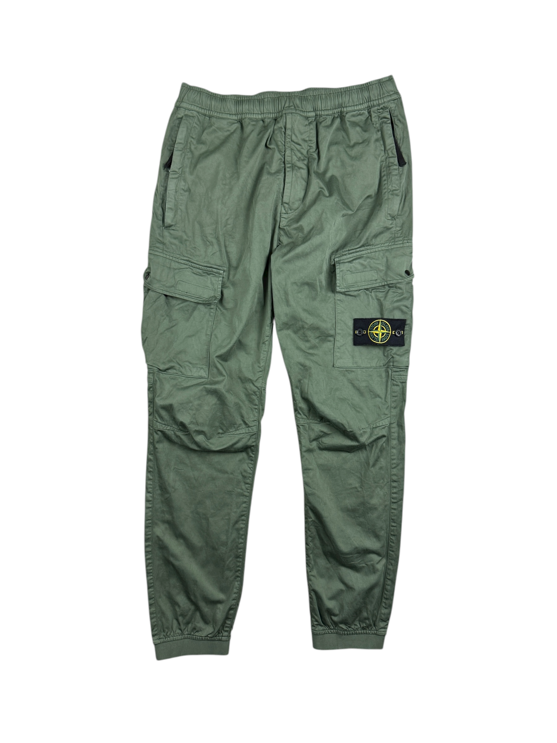 Pantalon Stone Island kaki taille PANTALON W32 - Vue de dos