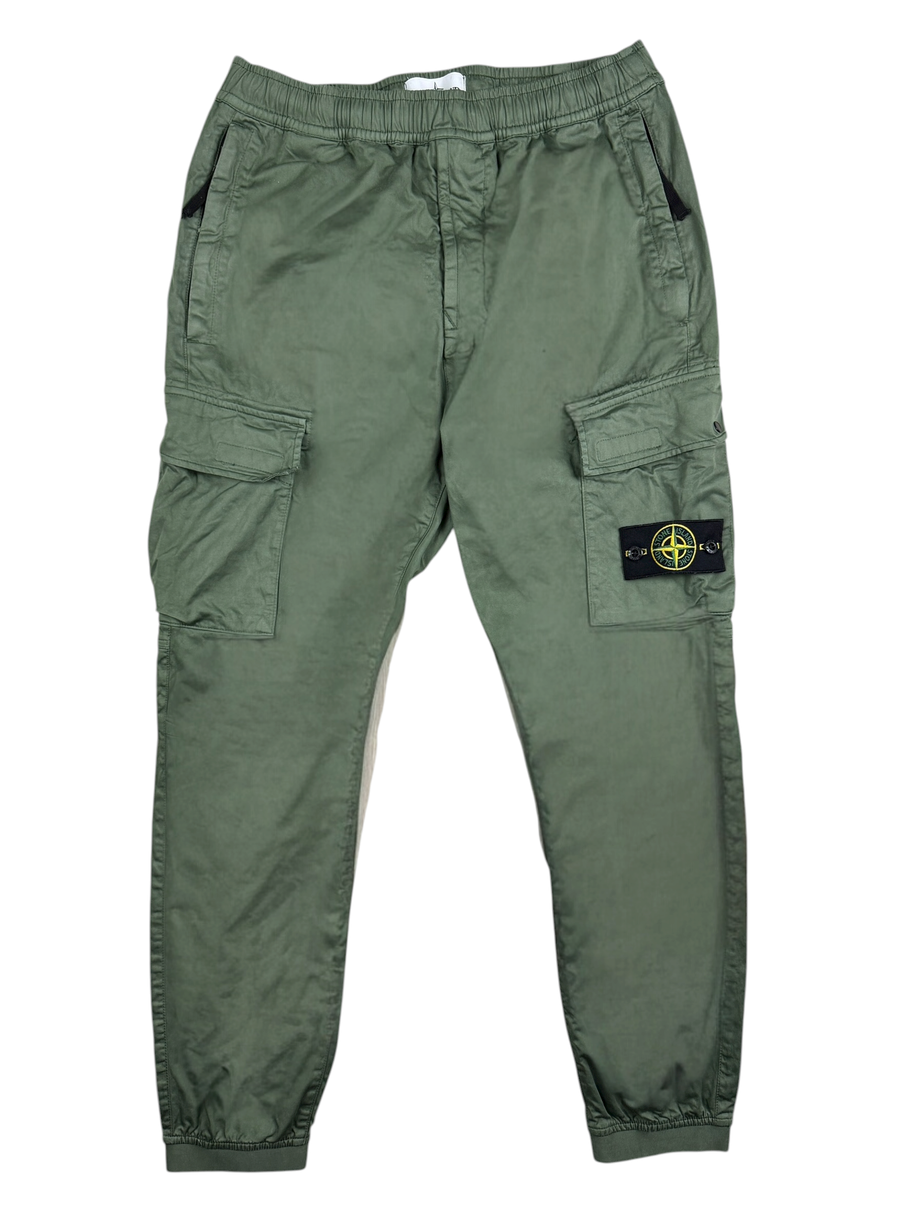 Pantalon Stone Island kaki taille PANTALON W32 - Vue de face