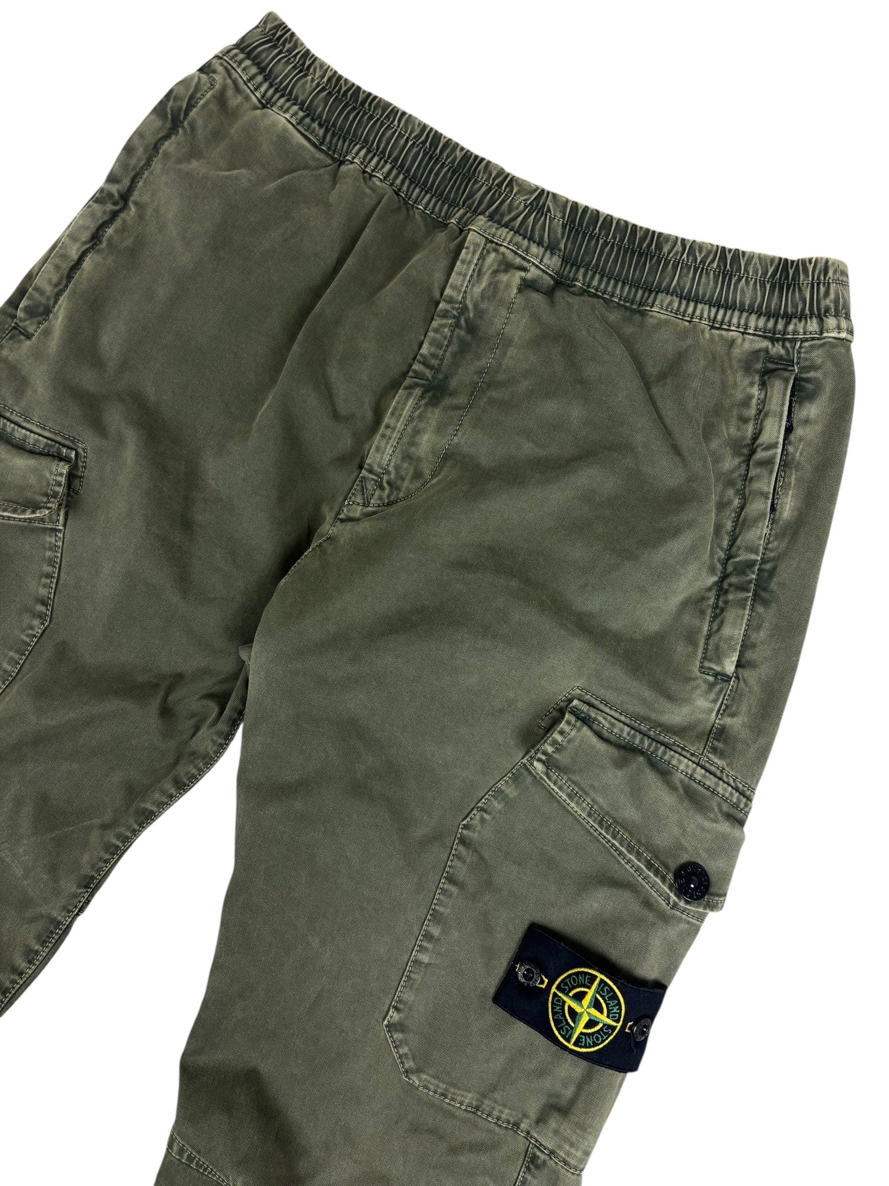 Pantalon Stone Island kaki taille W32 - Vue de dos