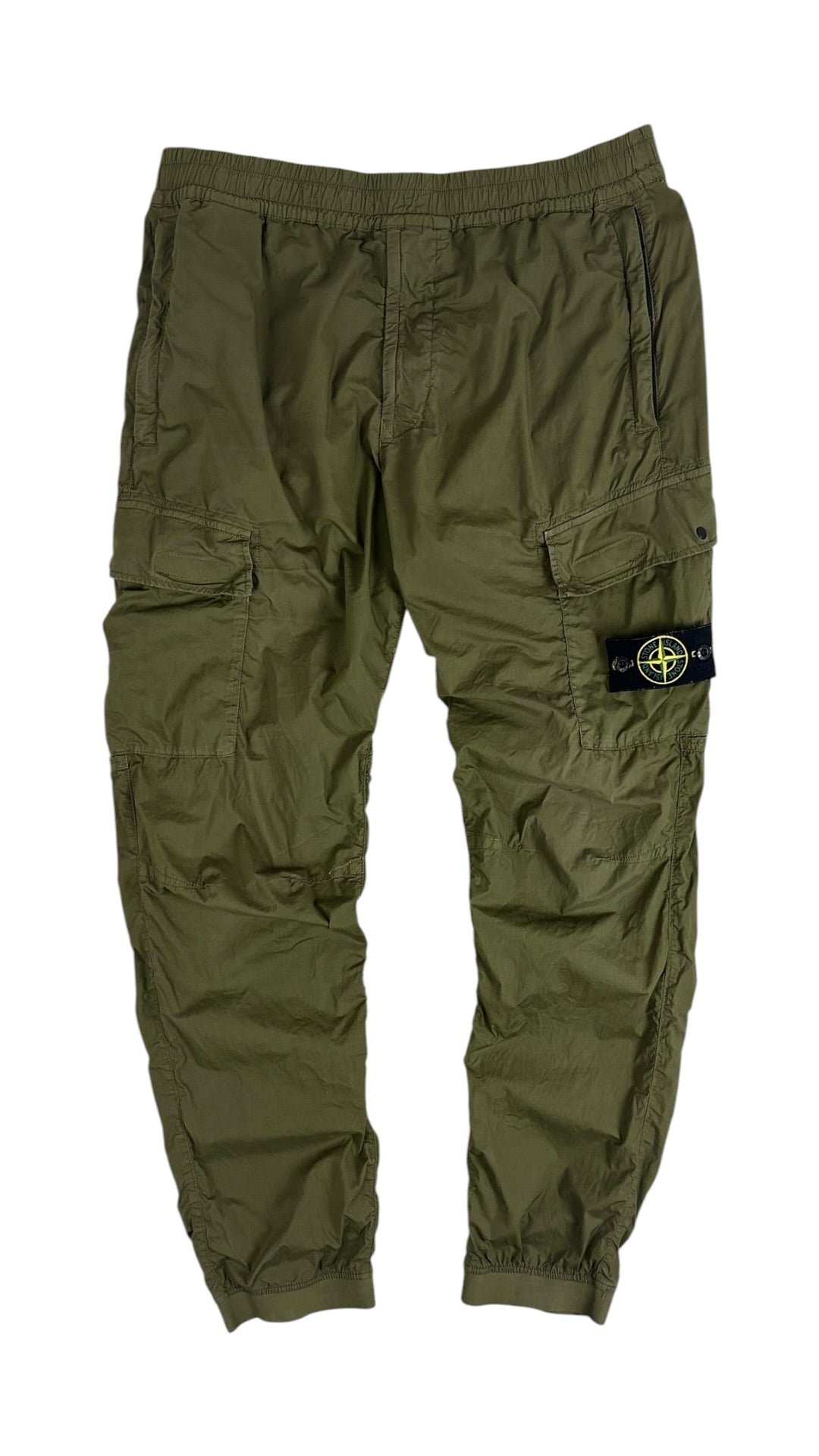 Pantalon Stone Island kaki taille W34 - Vue de face