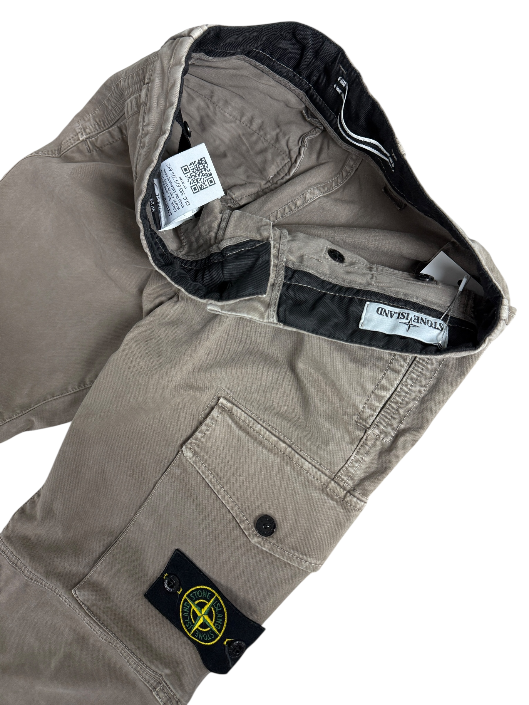 Pantalon Stone Island marron taille PANTALON W29 - Détail
