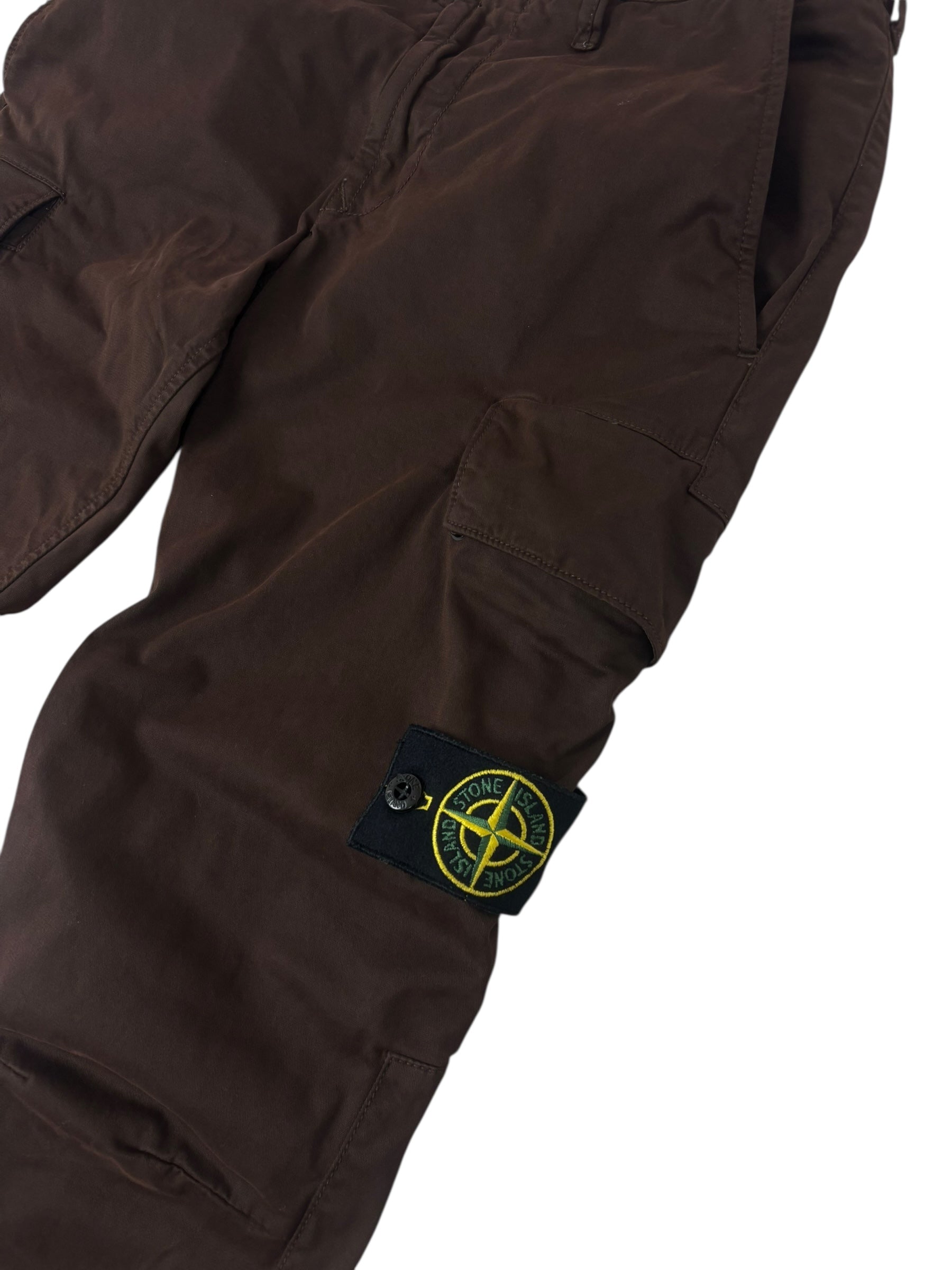 Pantalon Stone Island marron taille PANTALON W30 - Vue de dos
