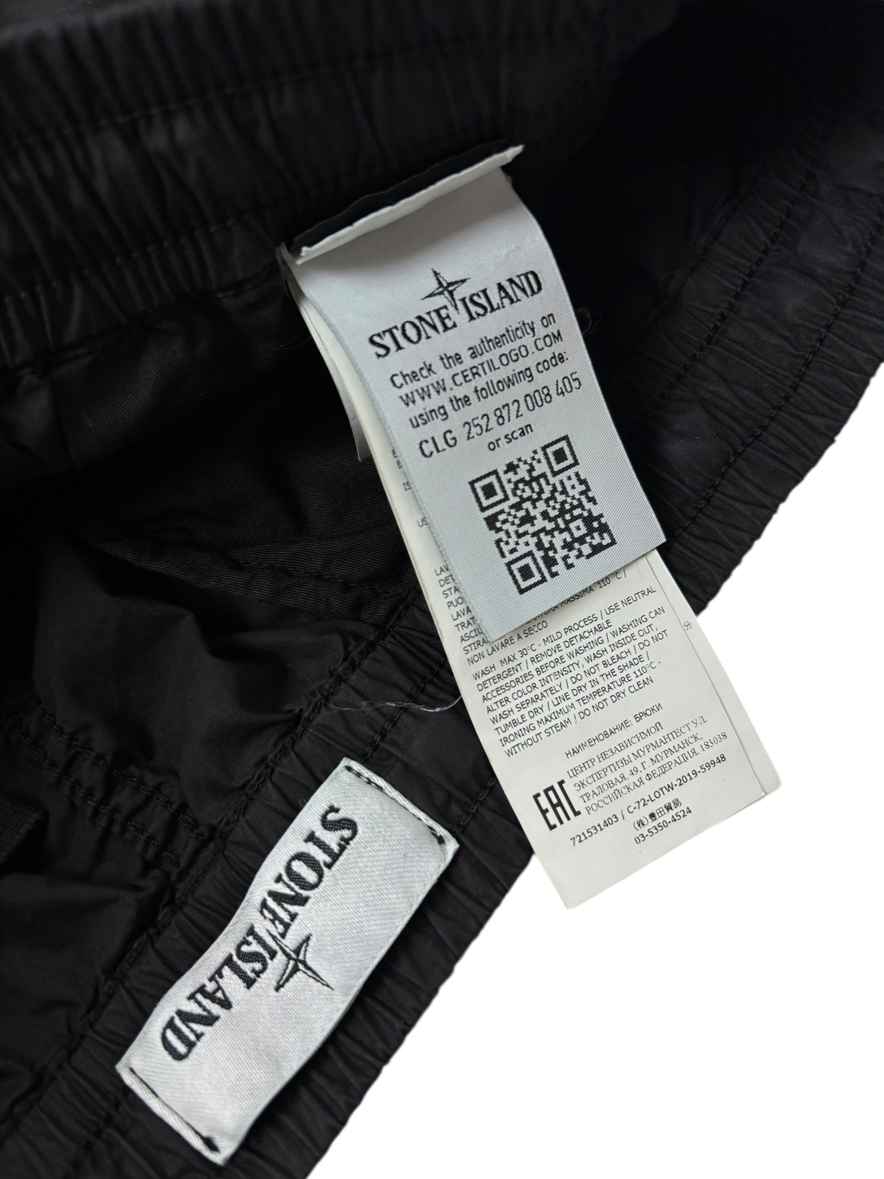 Pantalon Stone Island noir taille PANTALON W29 - Détail