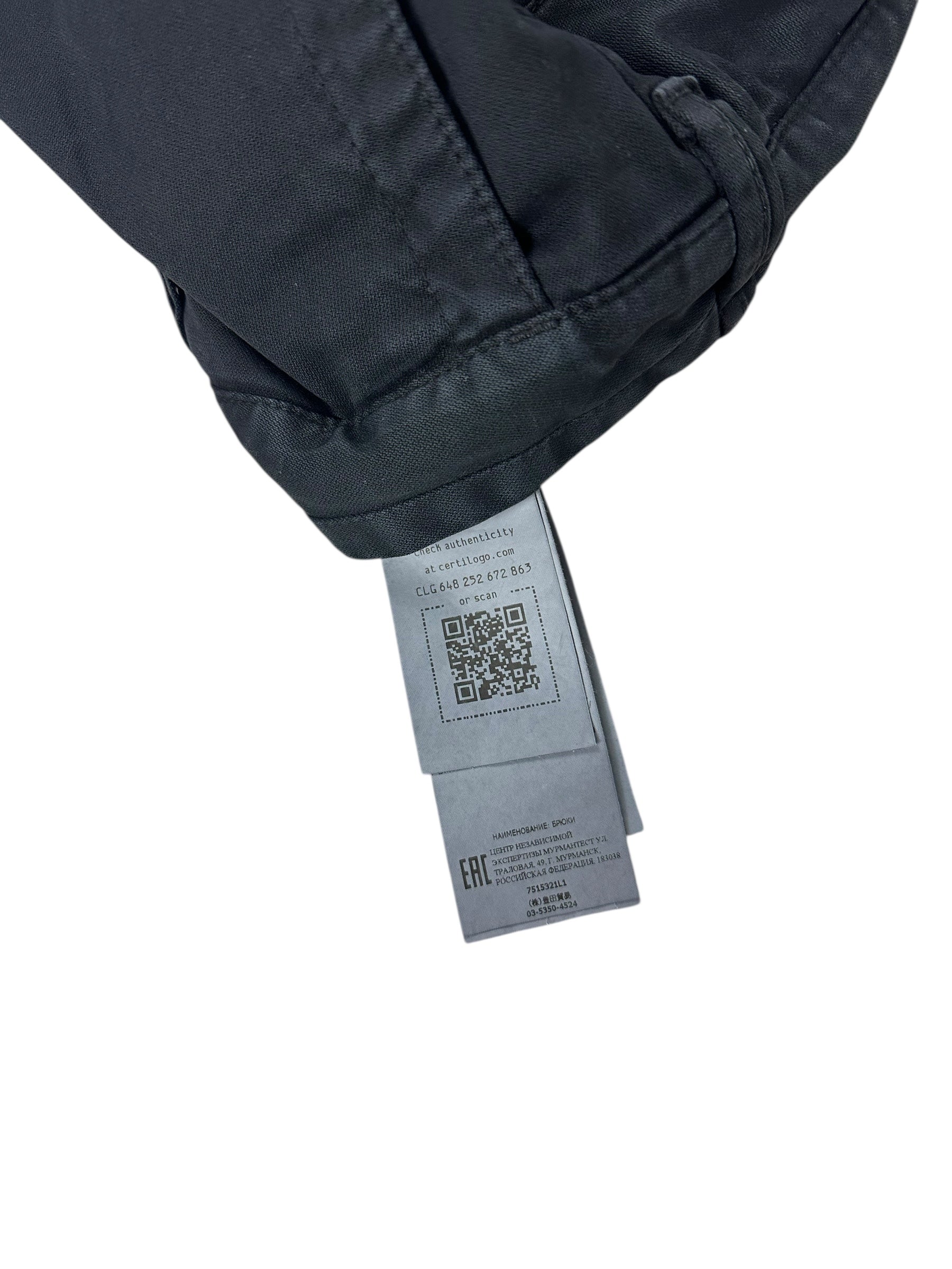 Pantalon Stone Island noir taille PANTALON W32 - Logo et étiquette