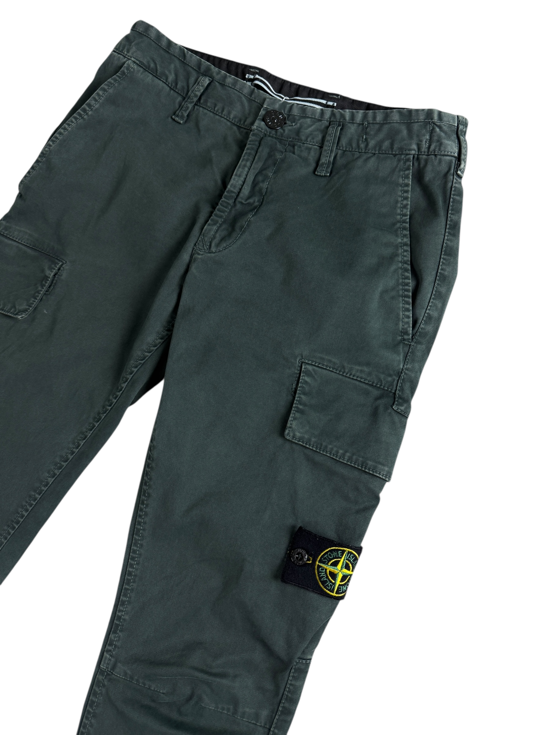 Pantalon Stone Island vert pétrole taille PANTALON W28 - Vue de dos