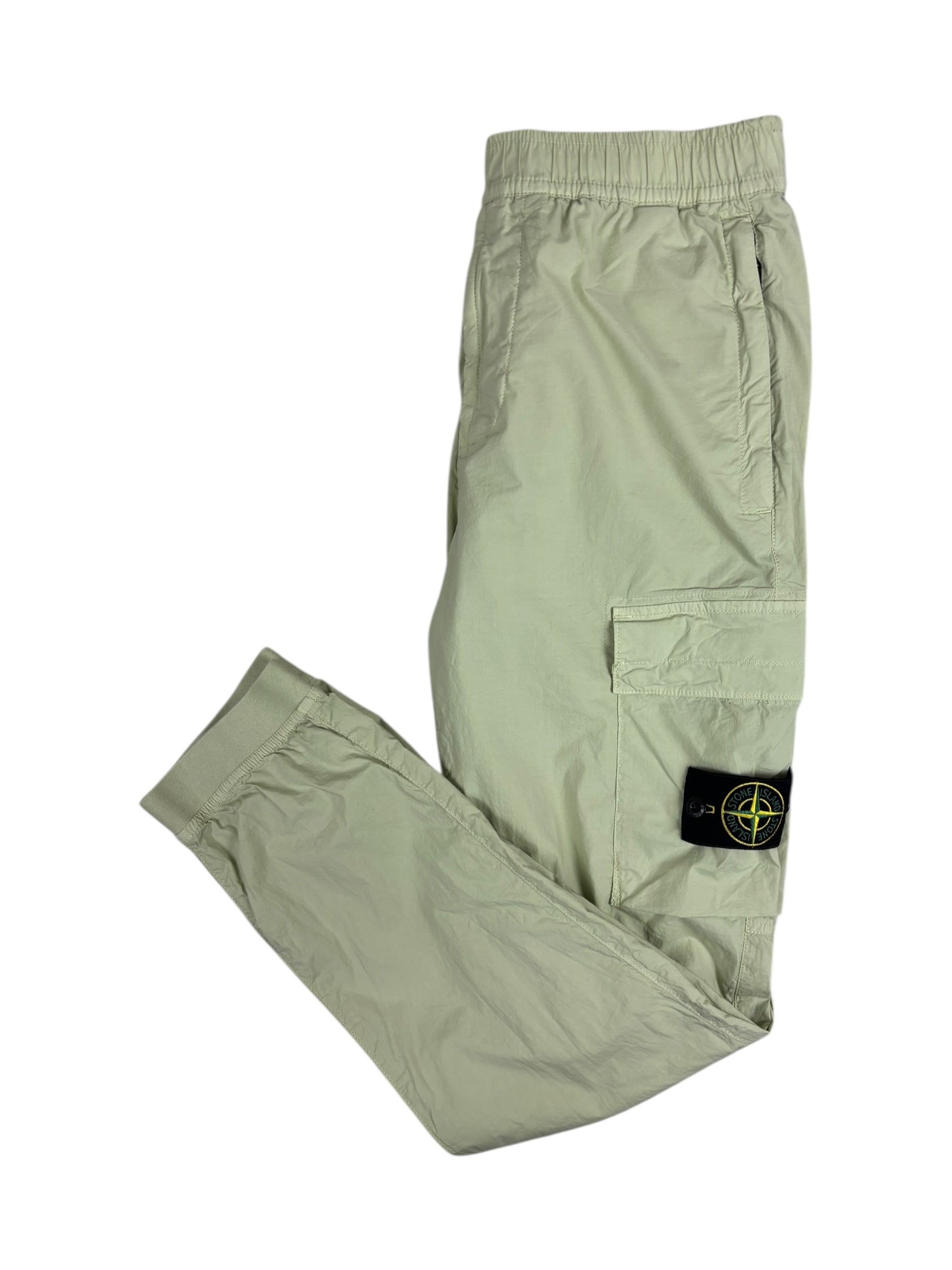 Pantalon Stone Island vert taille PANTALON W29 - Logo et étiquette
