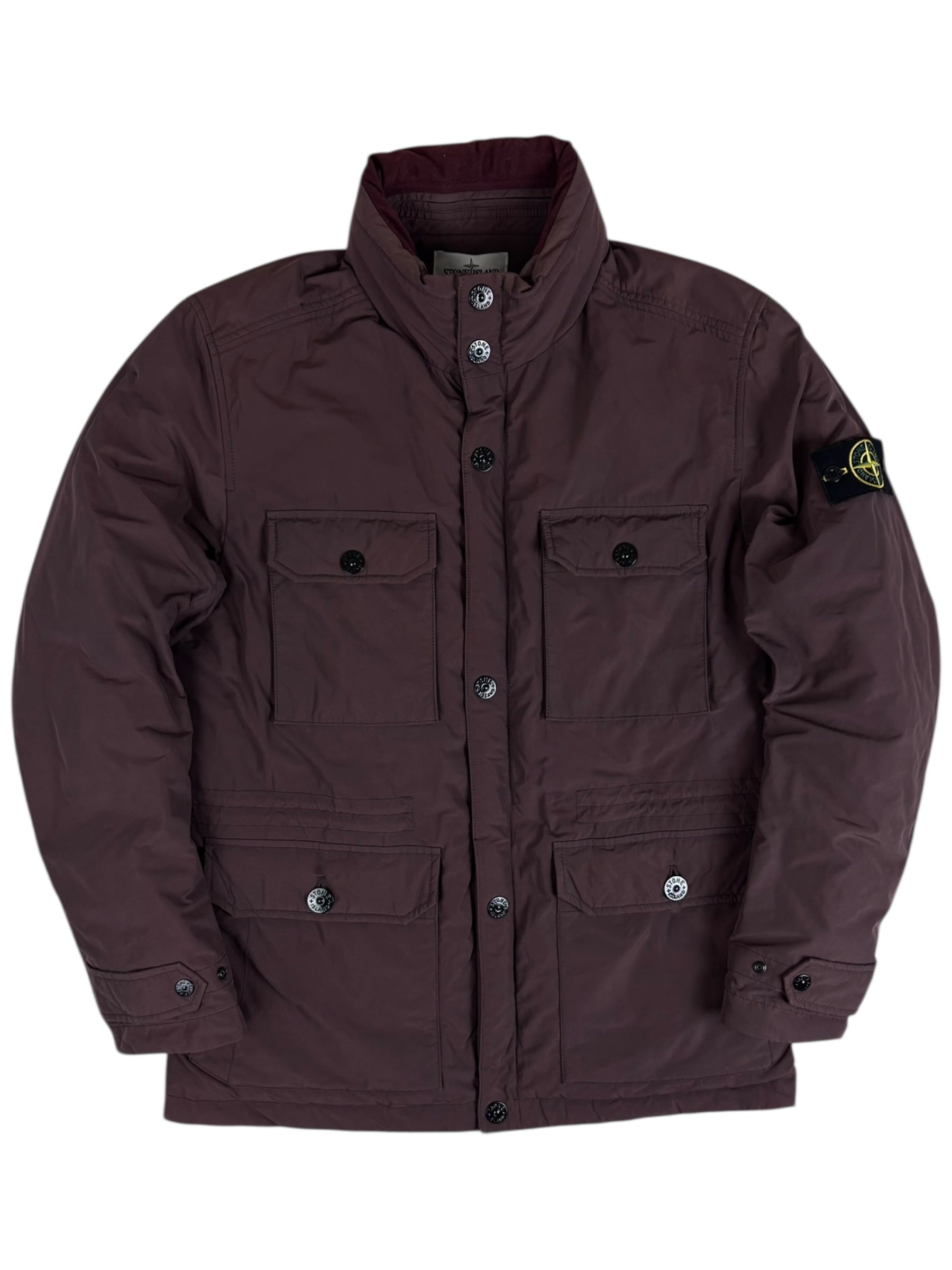 Parka Stone Island bordeaux taille L - Vue de face