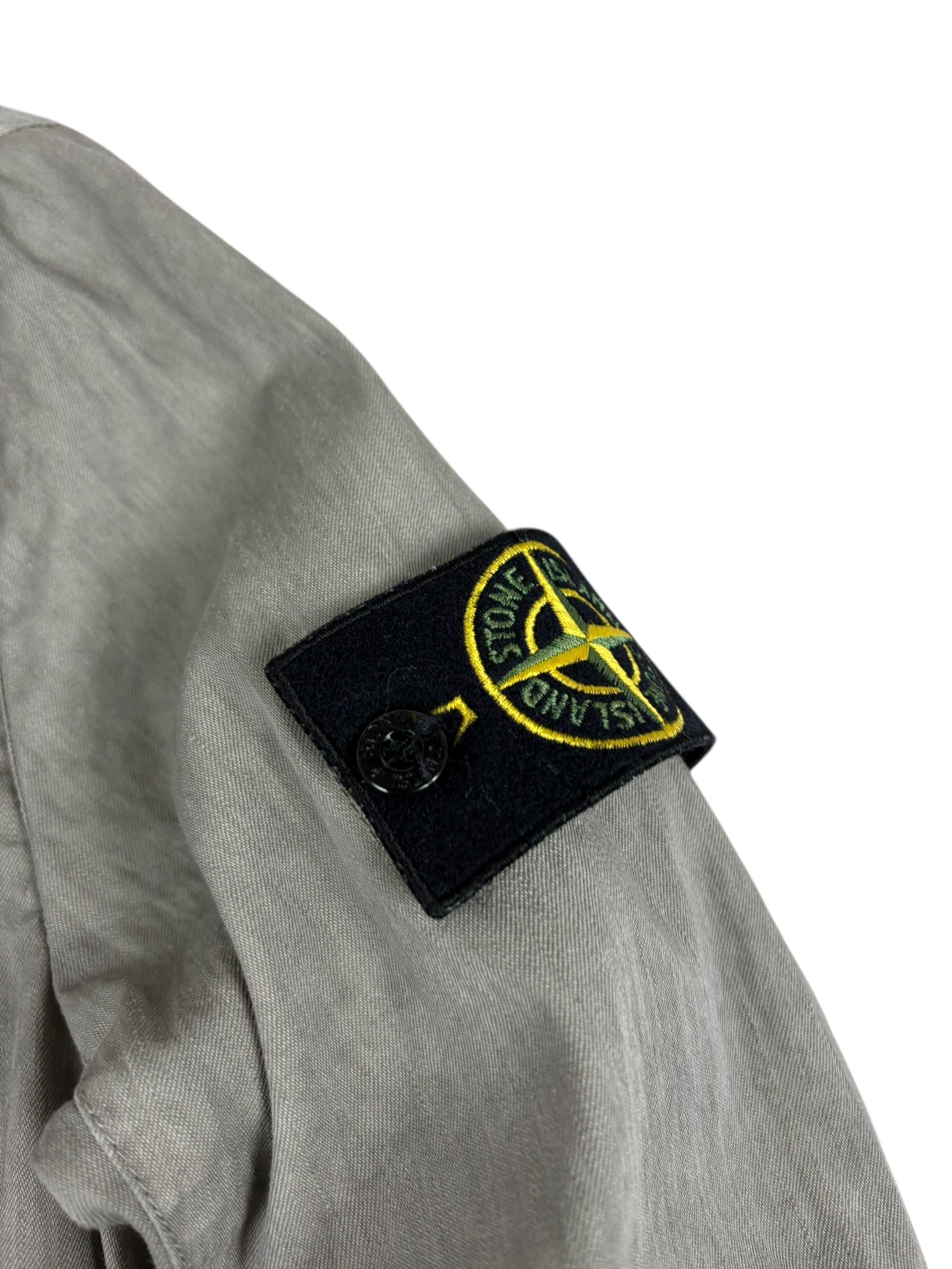 Parka Stone Island kaki grisé taille M - Vue de dos