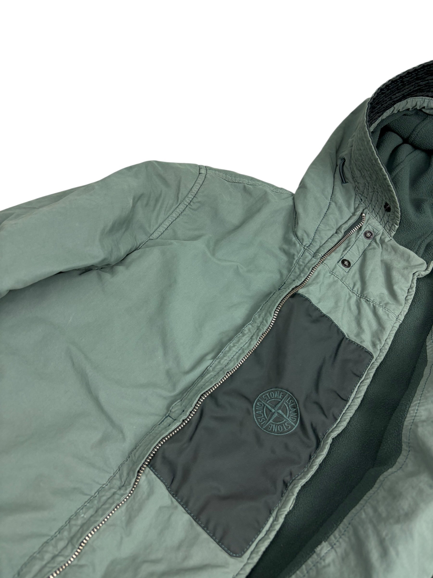 Parka Stone Island vert taille S - Logo et étiquette