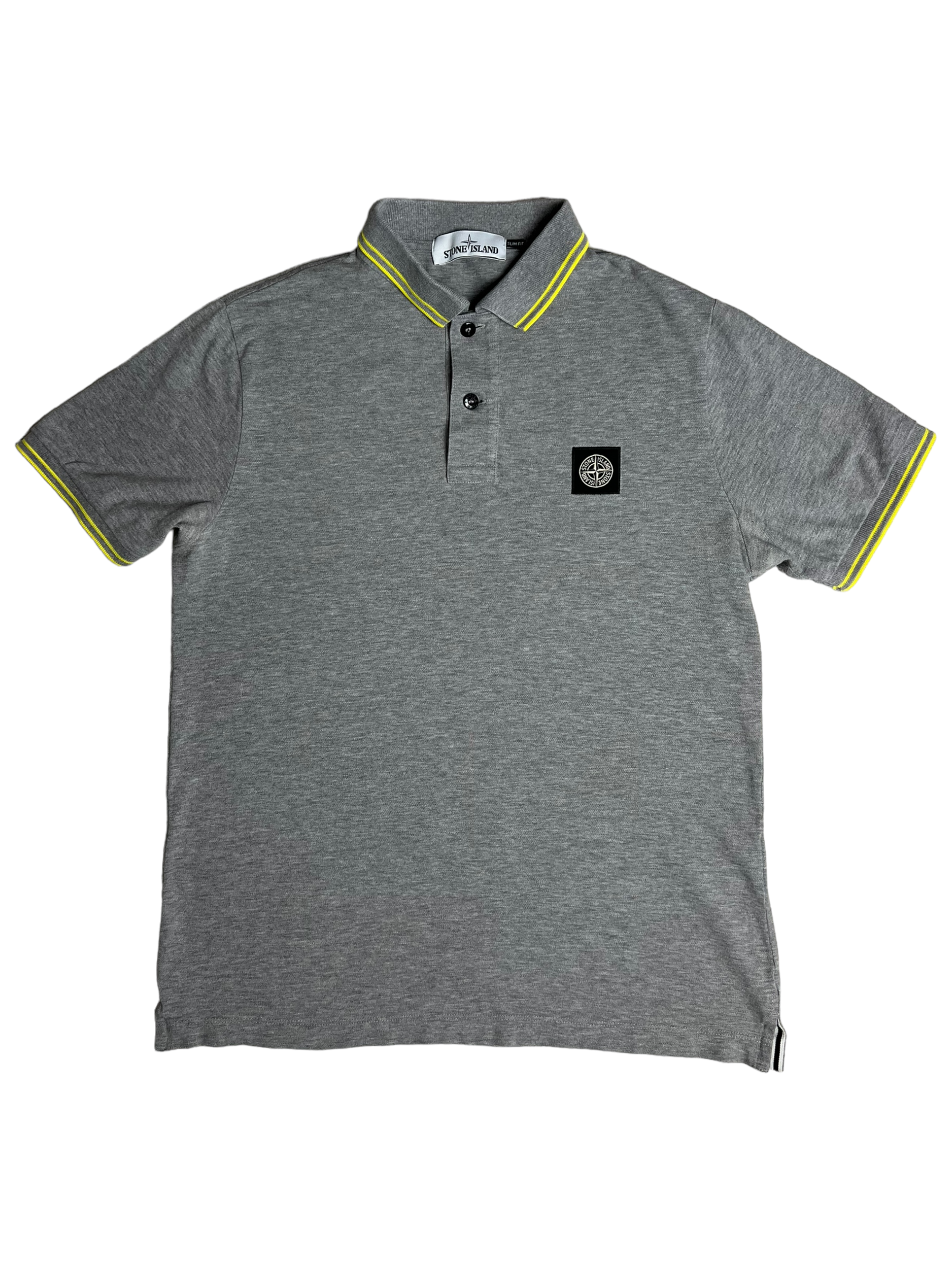 Polo Stone Island gris taille M - Vue de face