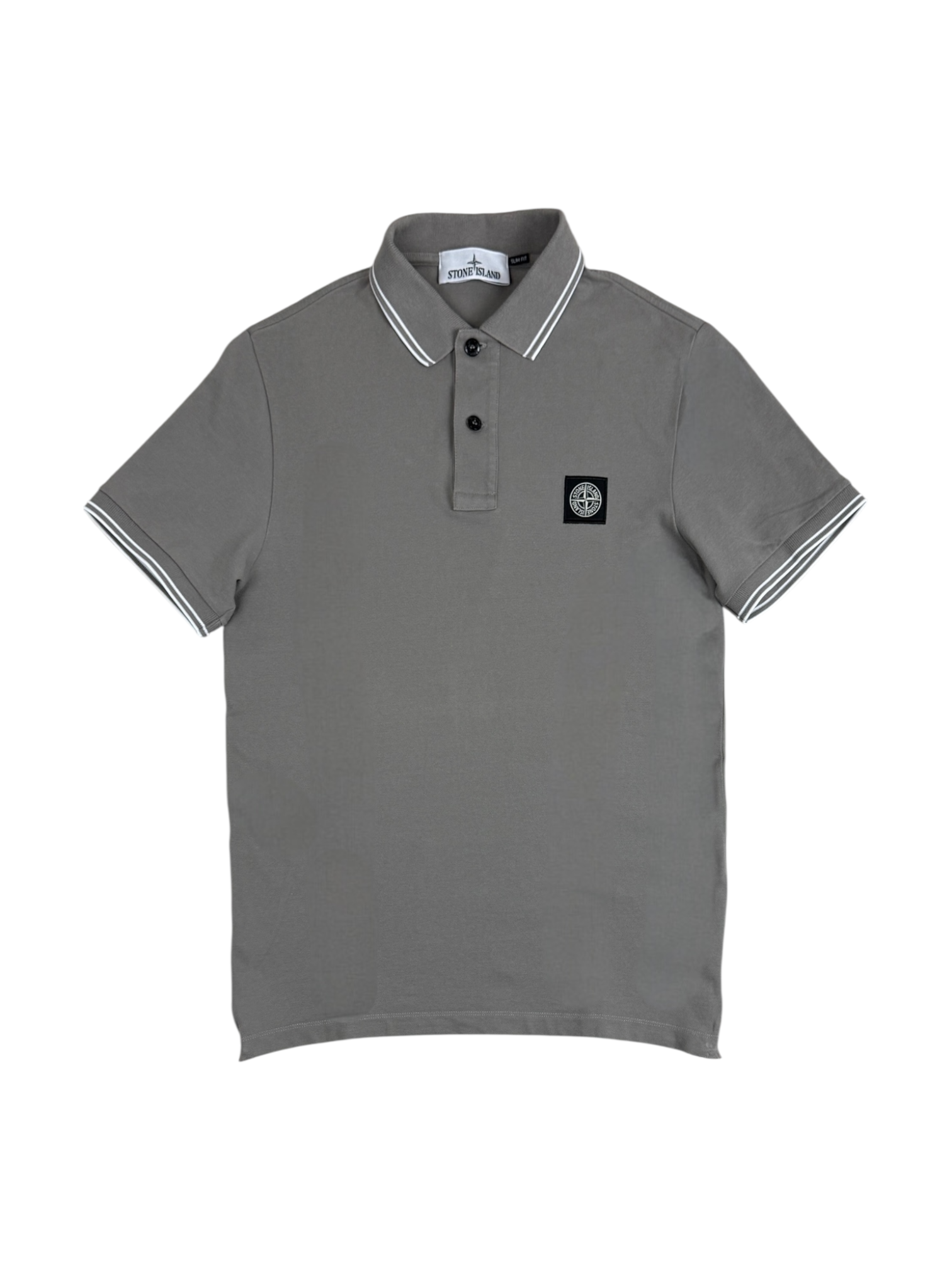 Polo Stone Island gris taille S - Vue de face