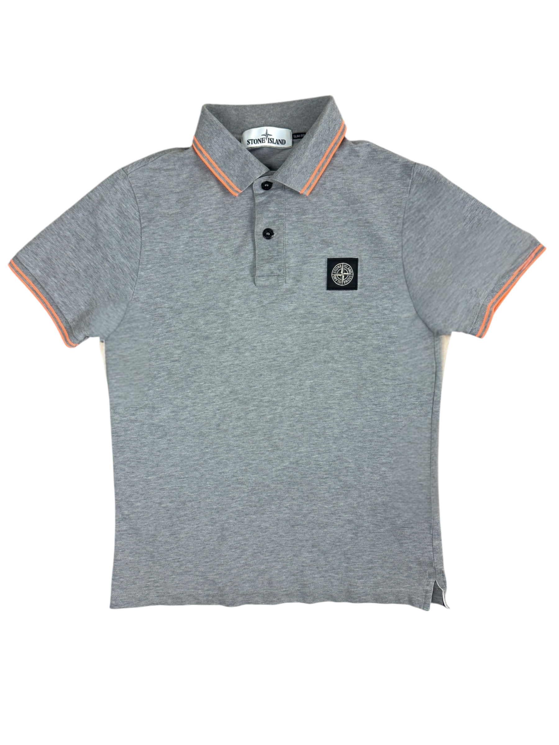 Polo Stone Island gris taille S - Vue de face