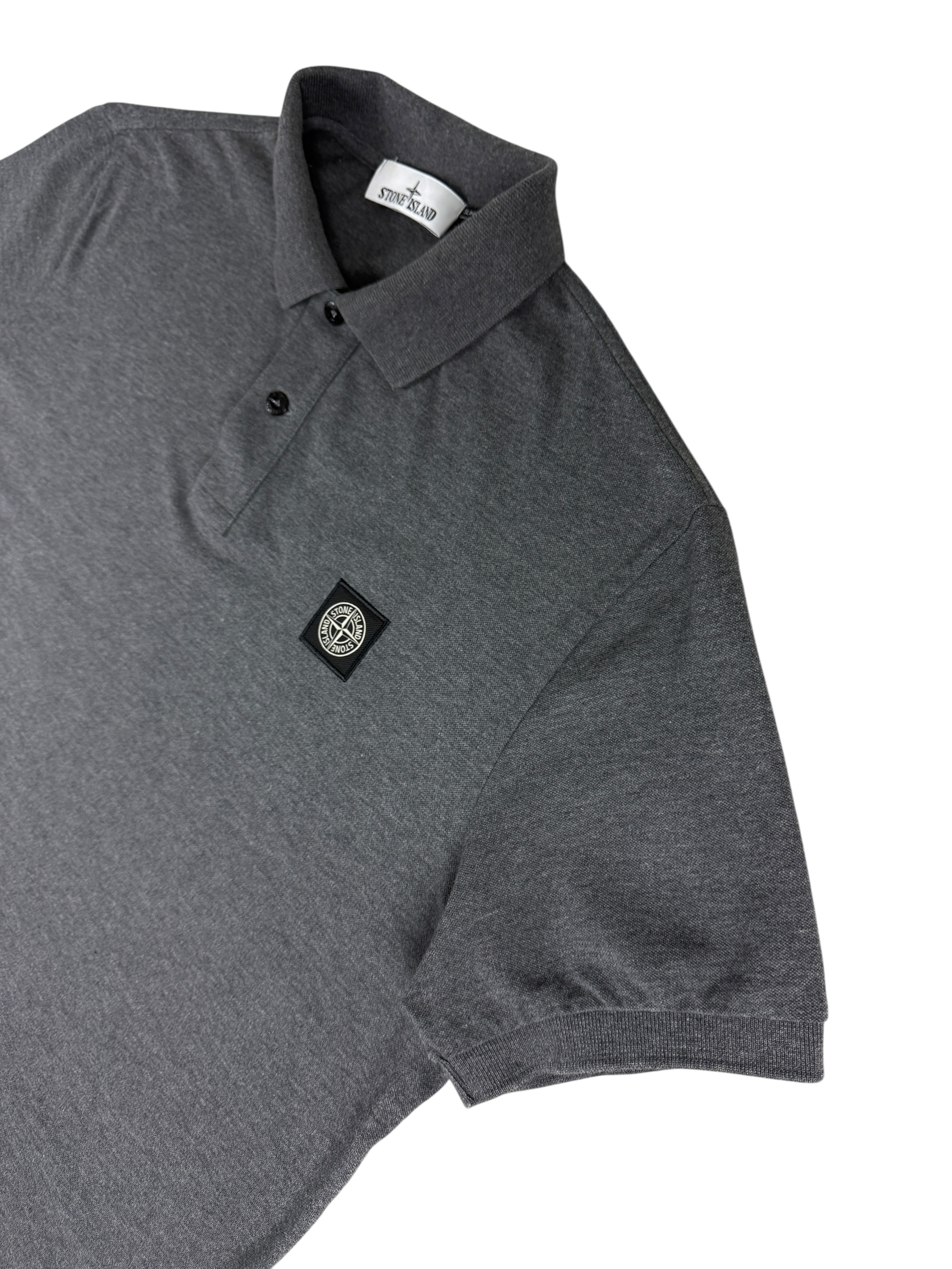 Polo Stone Island gris taille XL - Vue de dos