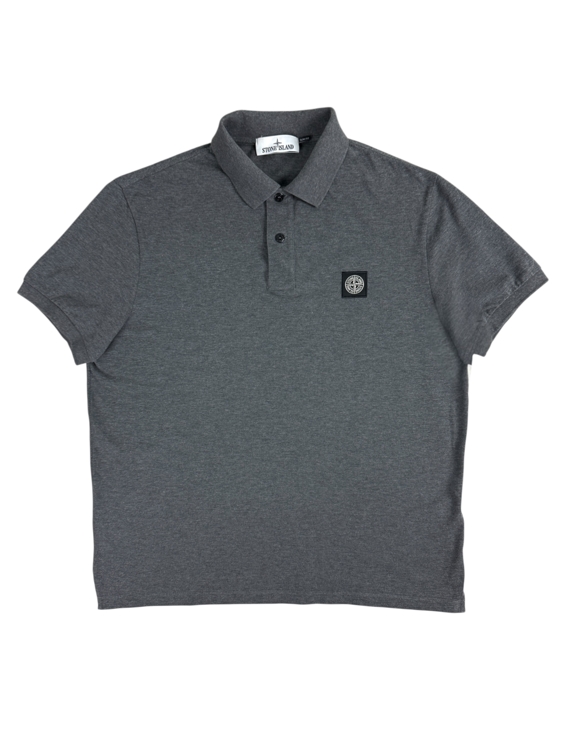 Polo Stone Island gris taille XL - Vue de face