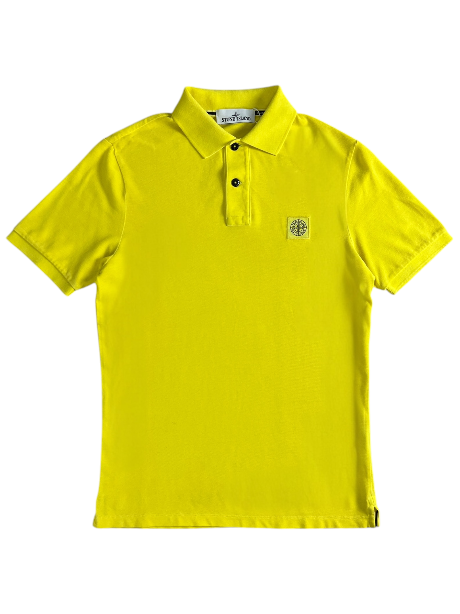 Polo Stone Island jaune taille S - Vue de face