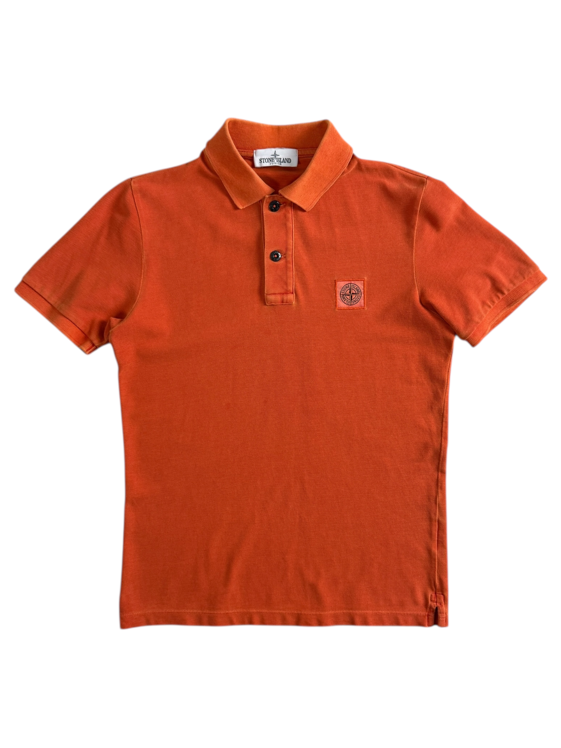 Polo Stone Island orange taille 12 ans - Vue de face