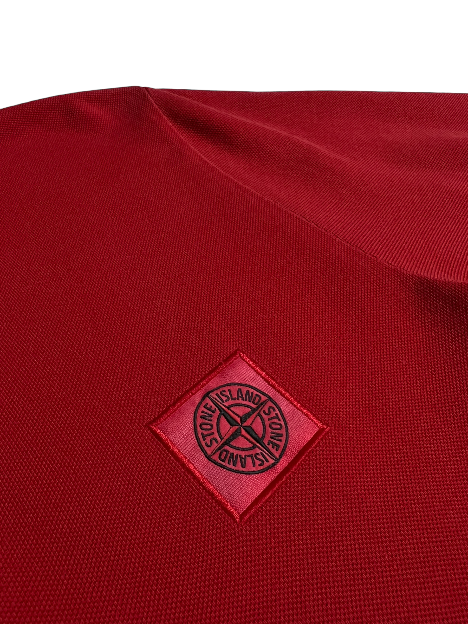 Polo Stone Island rouge taille M - Vue de dos