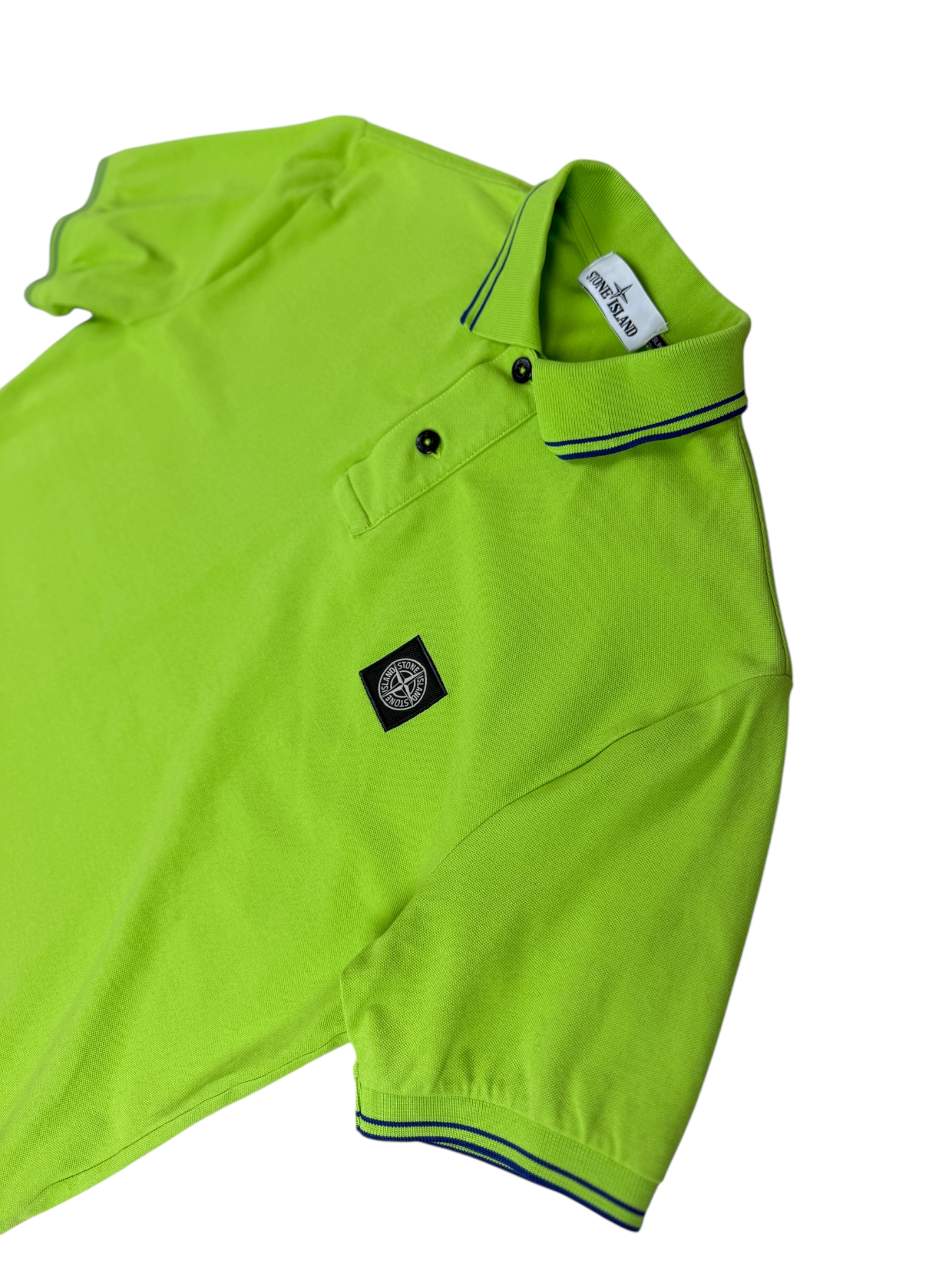 Polo Stone Island vert taille M - Vue de dos