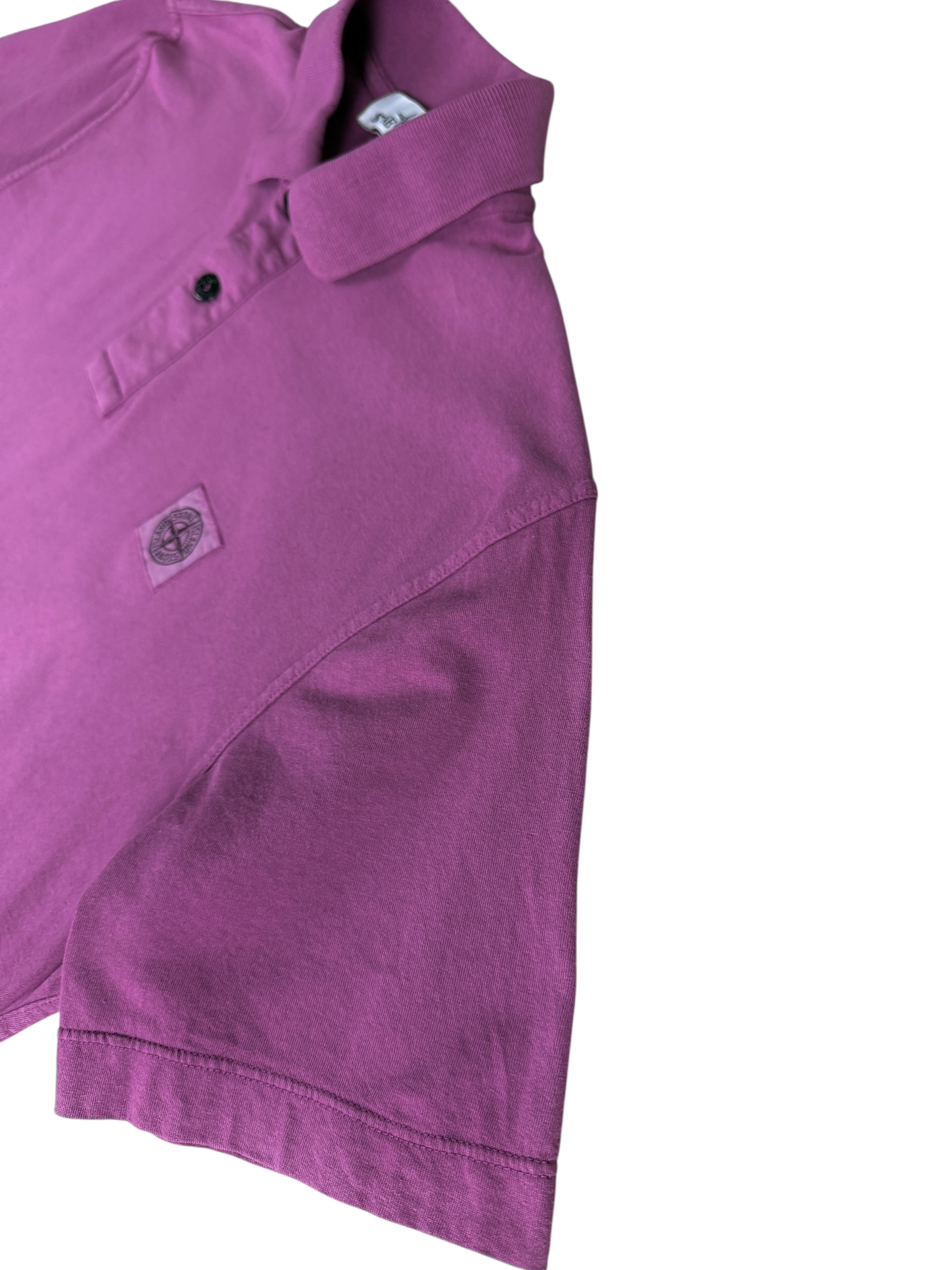 Polo Stone Island violet taille L - Vue de dos