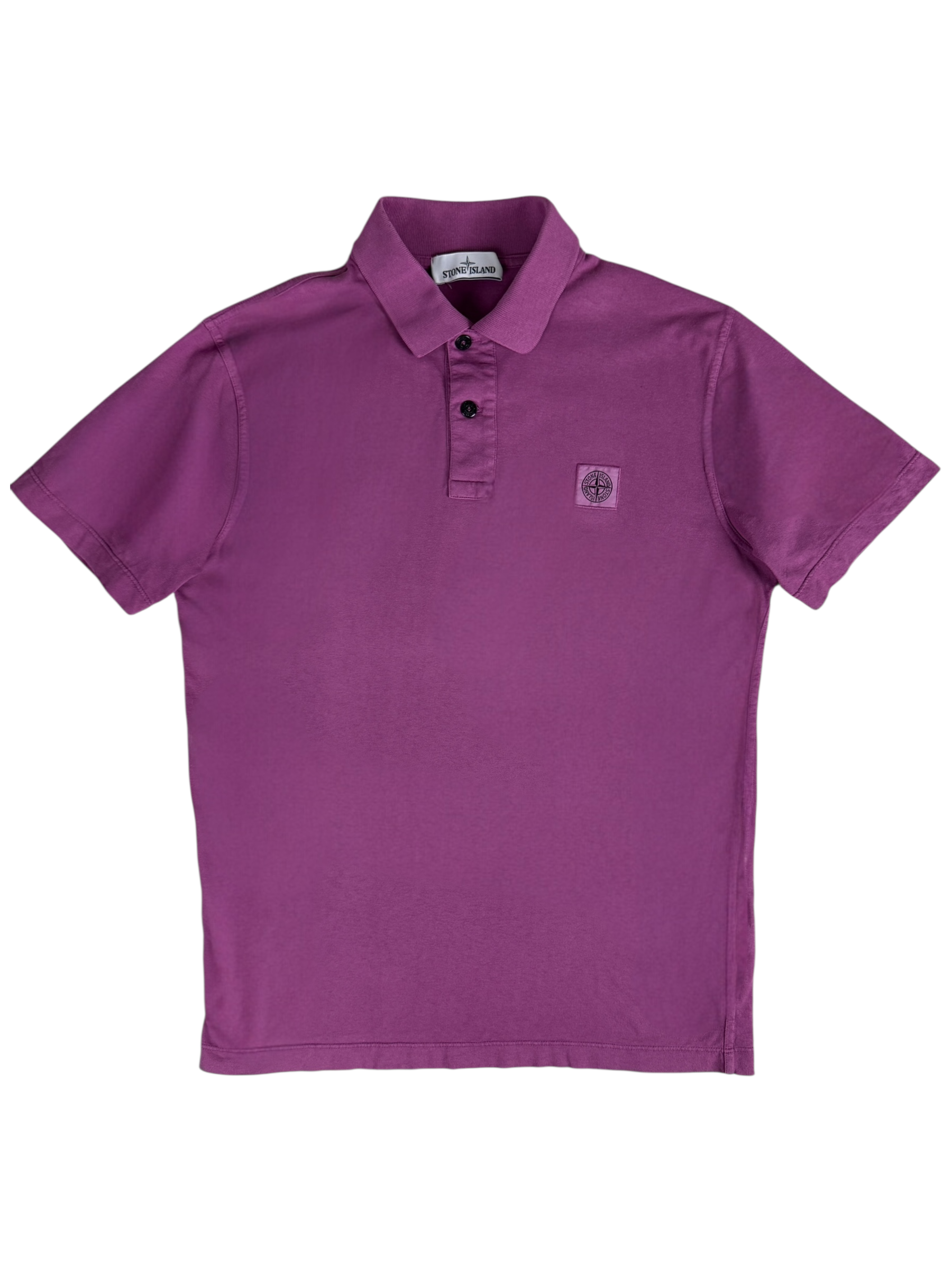 Polo Stone Island violet taille L - Vue de face