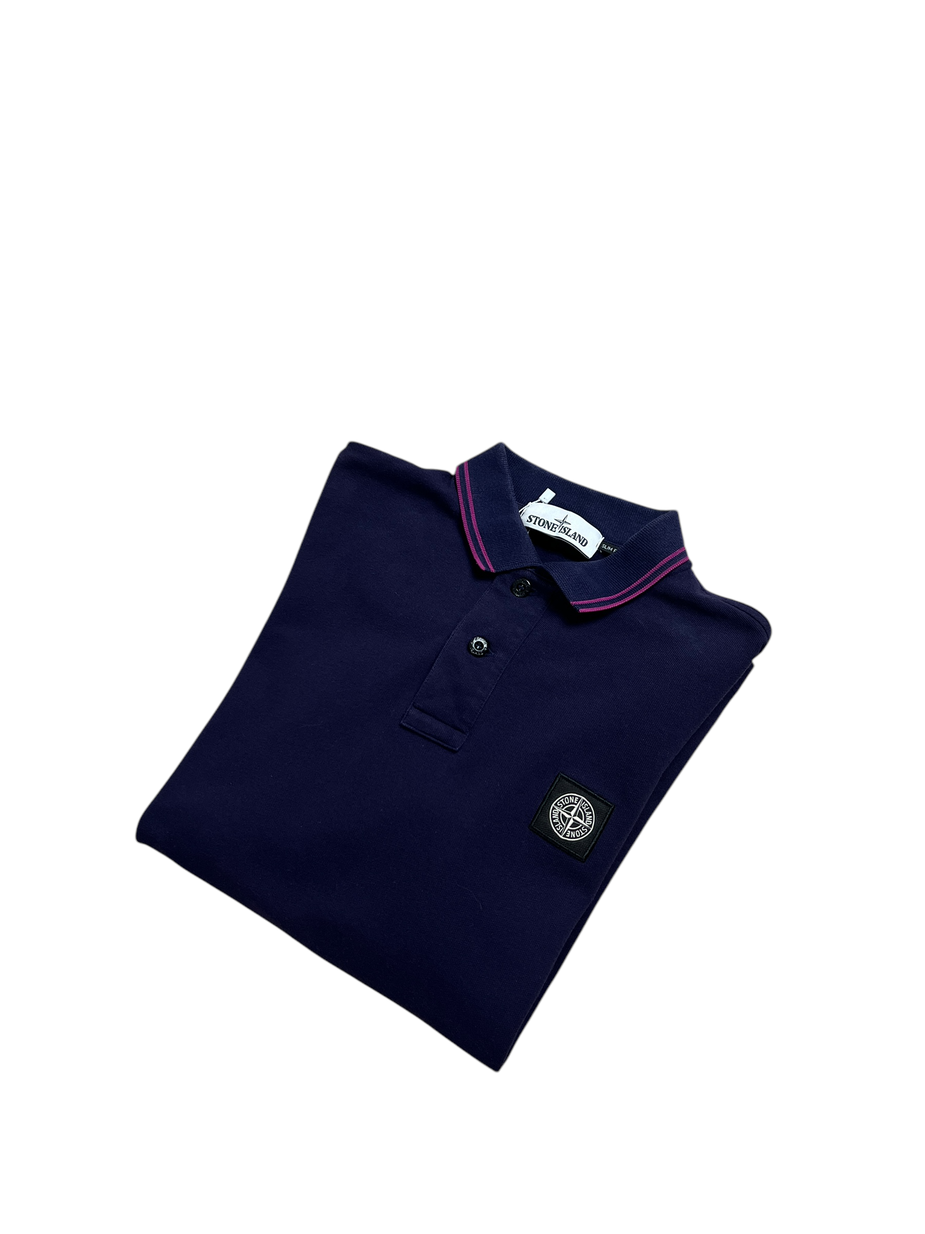 Polo Stone Island violet taille S - Détail