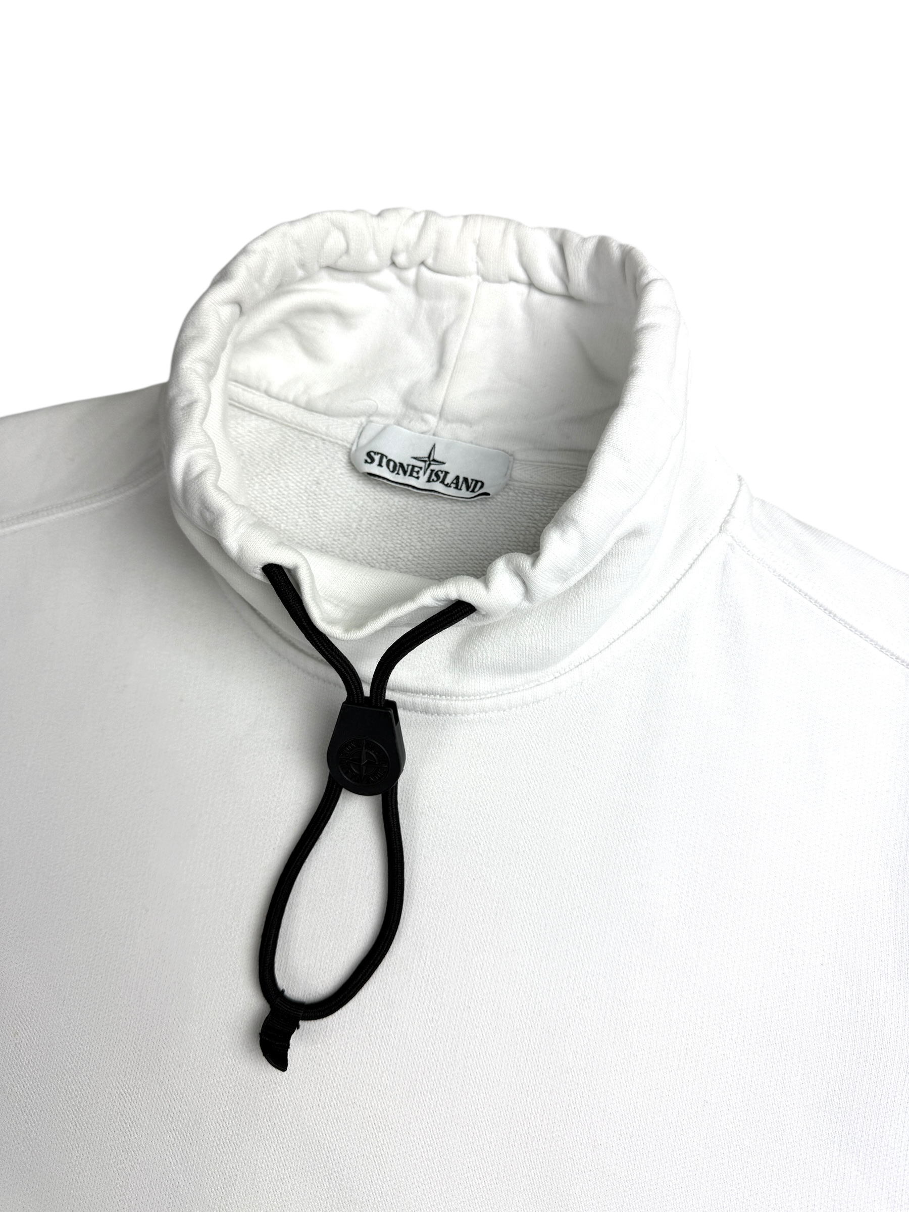 Pull Stone Island blanc taille S - Détail